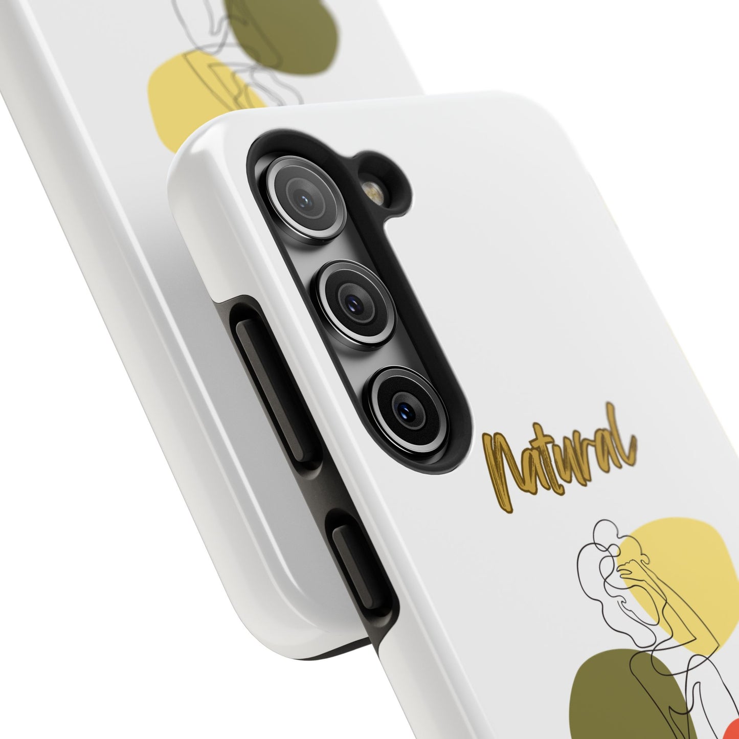 Natural Woman Colorful Pose (BL)Tough Phone Cases WHITE