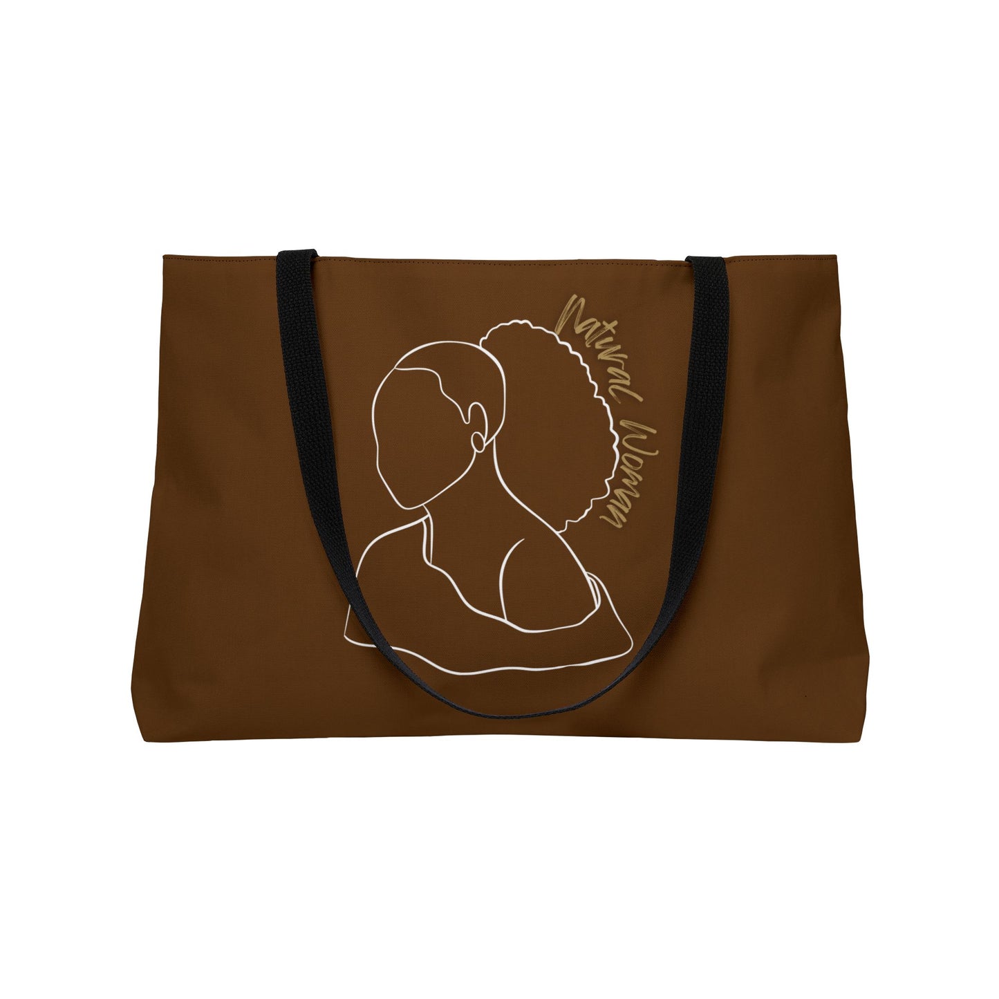Natural Woman Behind Head (WL) Weekender Tote Bag BROWN