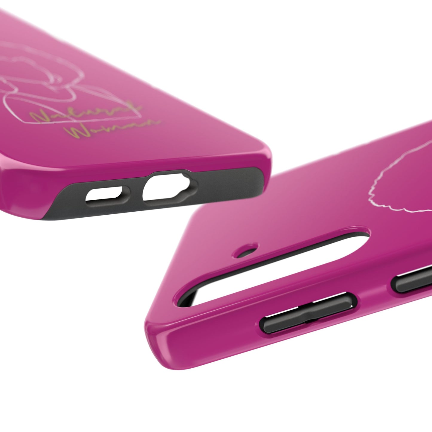 Natural Woman Afro (WL)Tough Phone Cases PINK