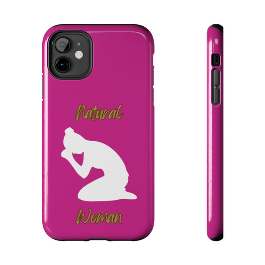 Natural Woman Pray (WL) Tough Phone Cases PINK