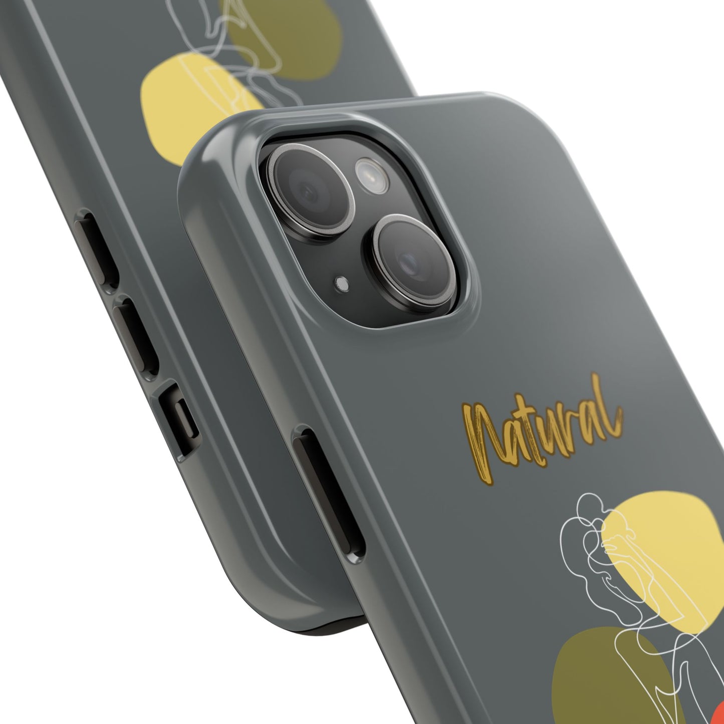 Natural Woman Colorful Pose (WL)Tough Phone Cases DARK GREY