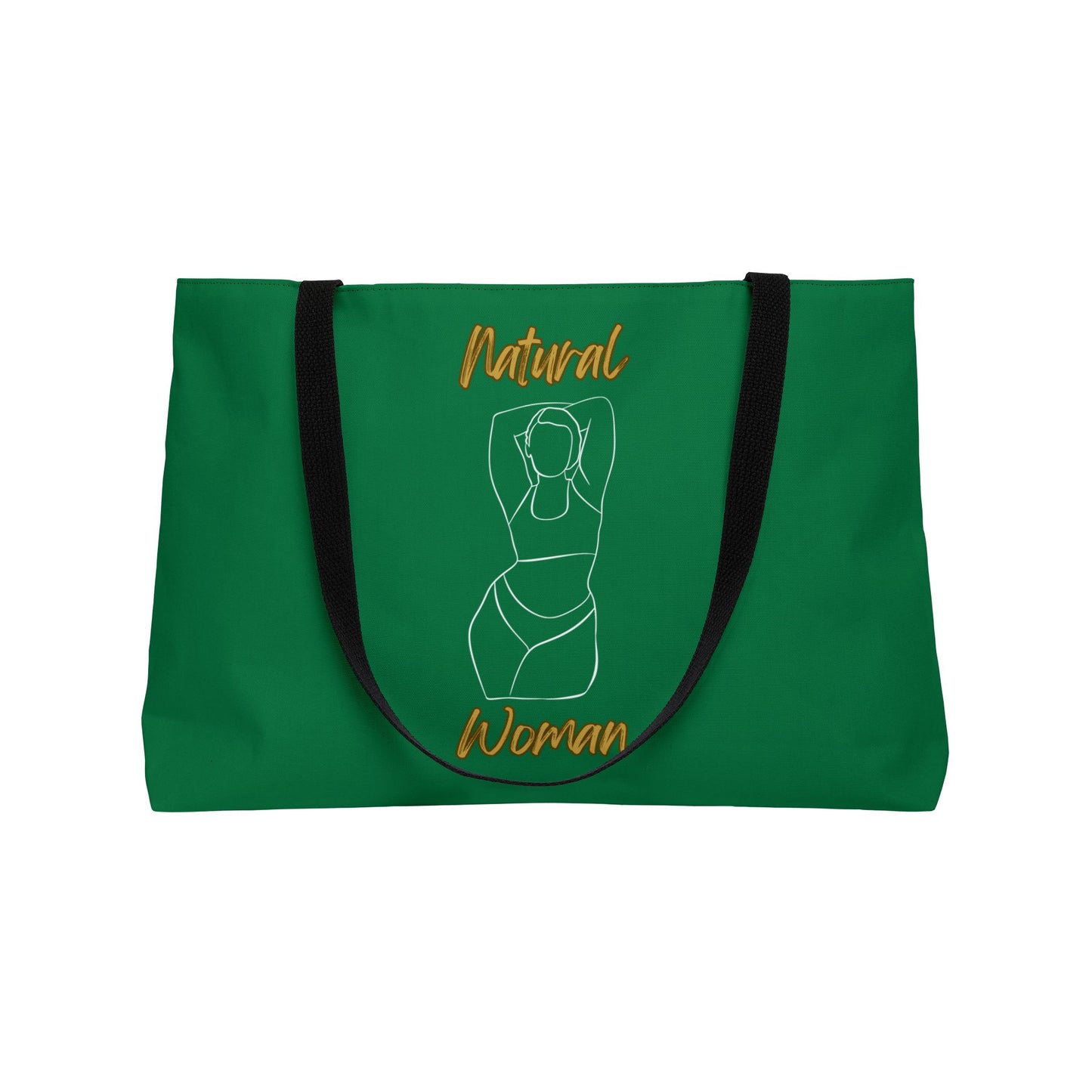 Natural Woman I Love Me (WL) Weekender Tote Bag DARK GREEN