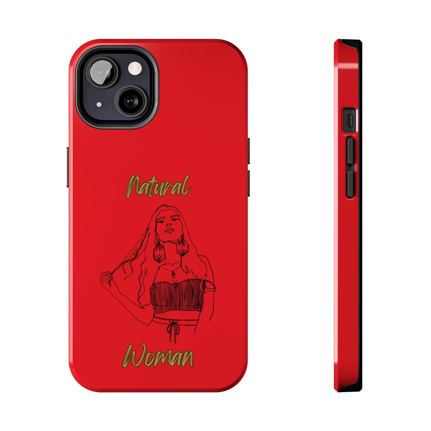 Natural Woman Thinking (BL)Tough Phone Cases RED