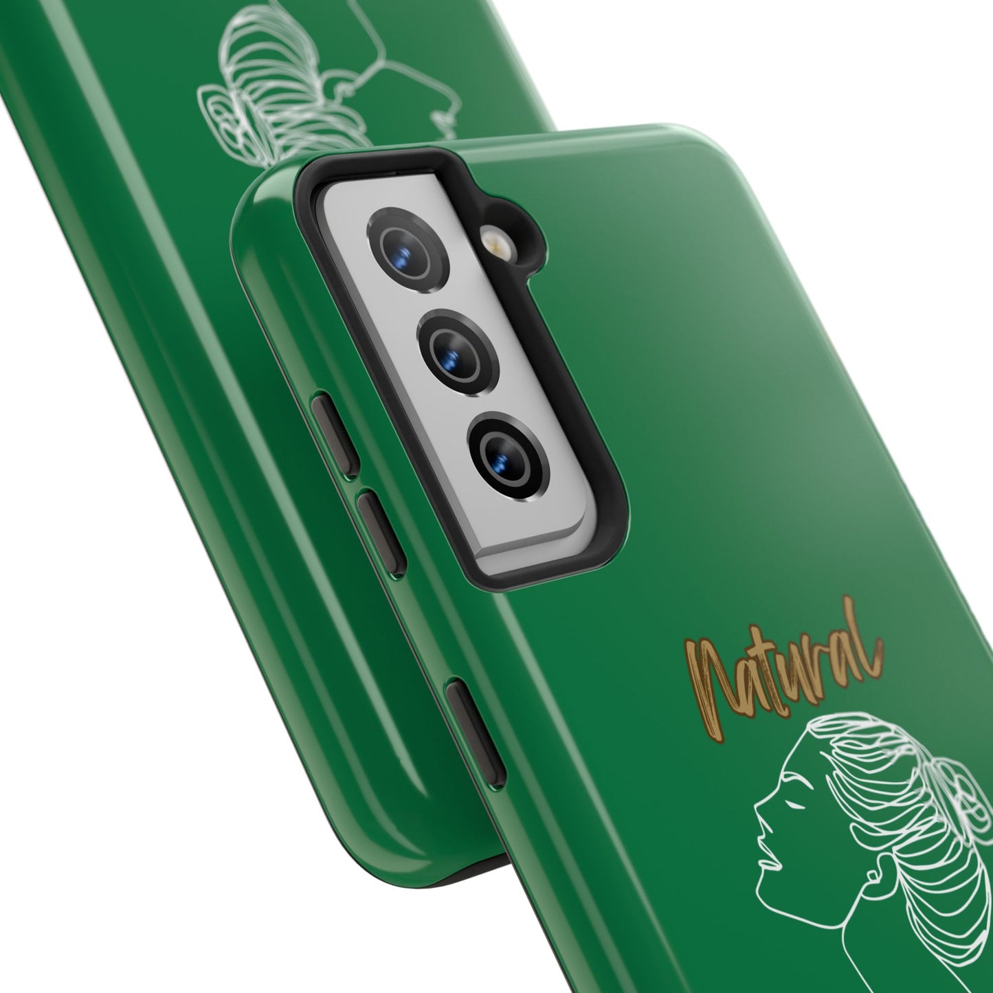 Natural Woman Wet Bun (WL) Tough Phone Cases DARK GREEN