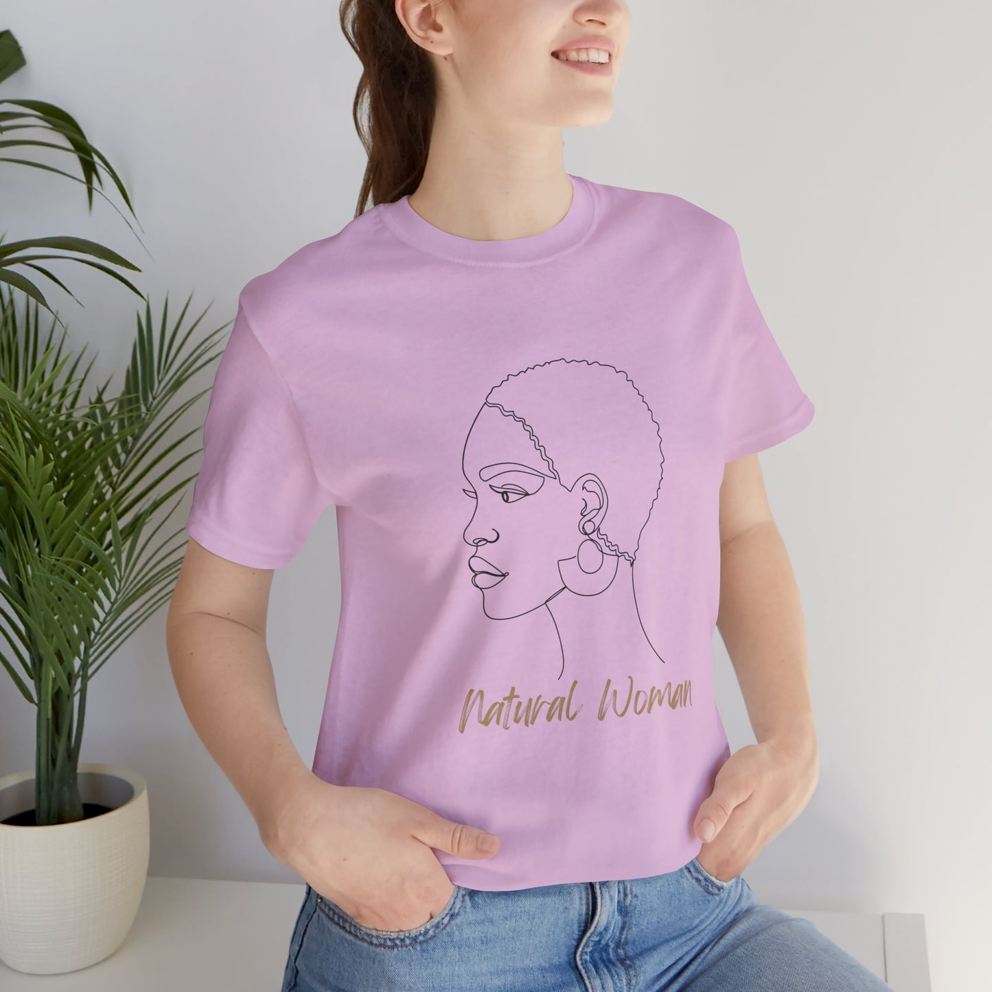NATURAL WOMAN Finger Waves (BL) Short Sleeve T-Shirt