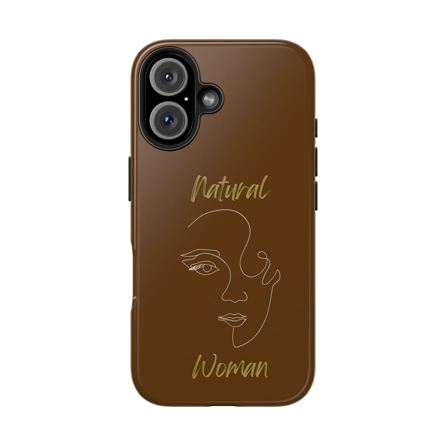 Natural Woman Looking (WL) Tough Phone Cases BROWN
