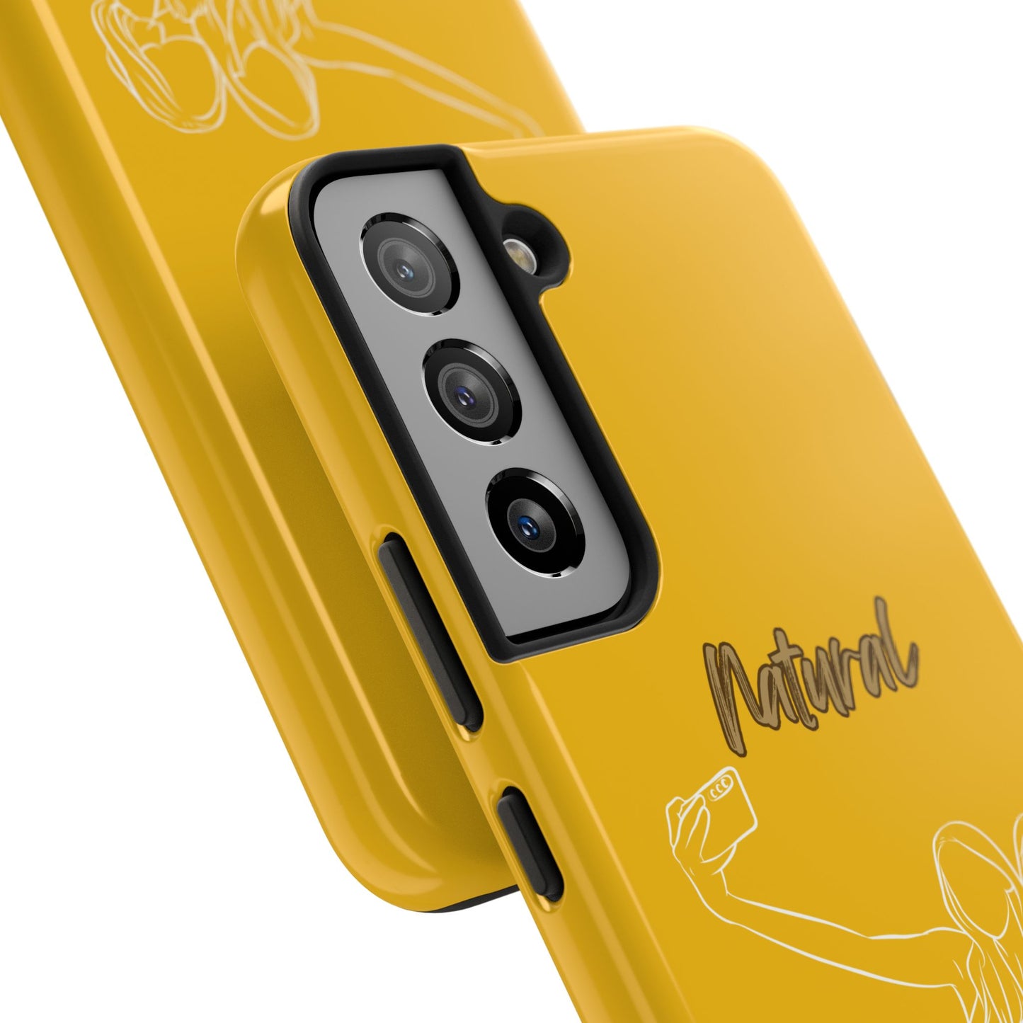 Natural Woman Friends Selfie (WL)Tough Phone Cases YELLOW