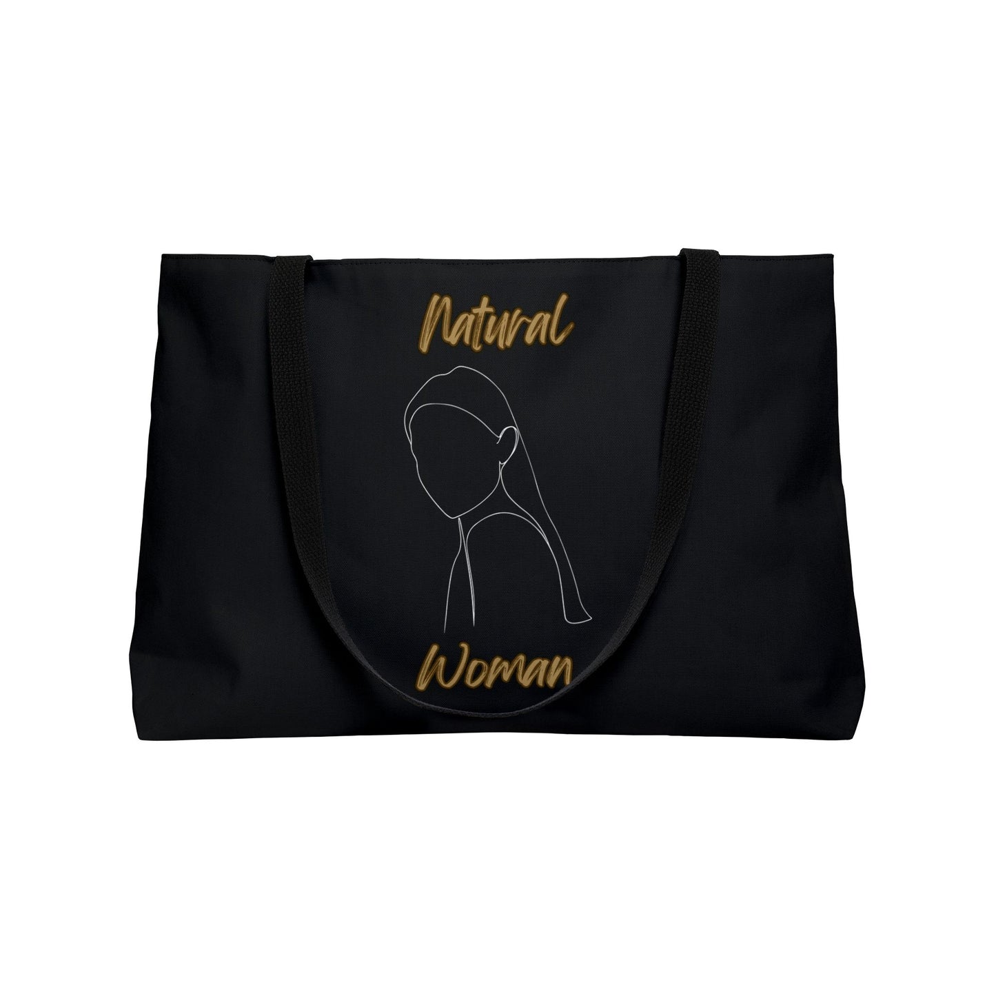 Natural Woman Tilted Look (WL) Weekender Tote Bag BLACK