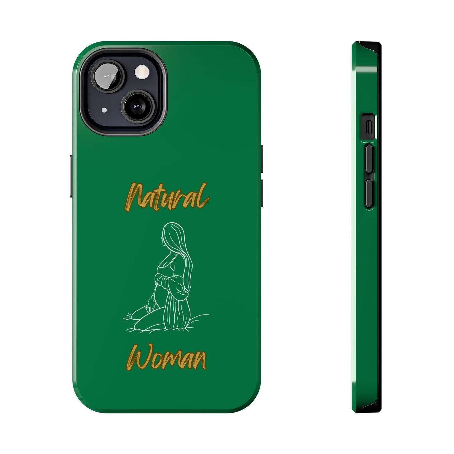 Natural Woman Expecting (WL)Tough Phone Cases DARK GREEN