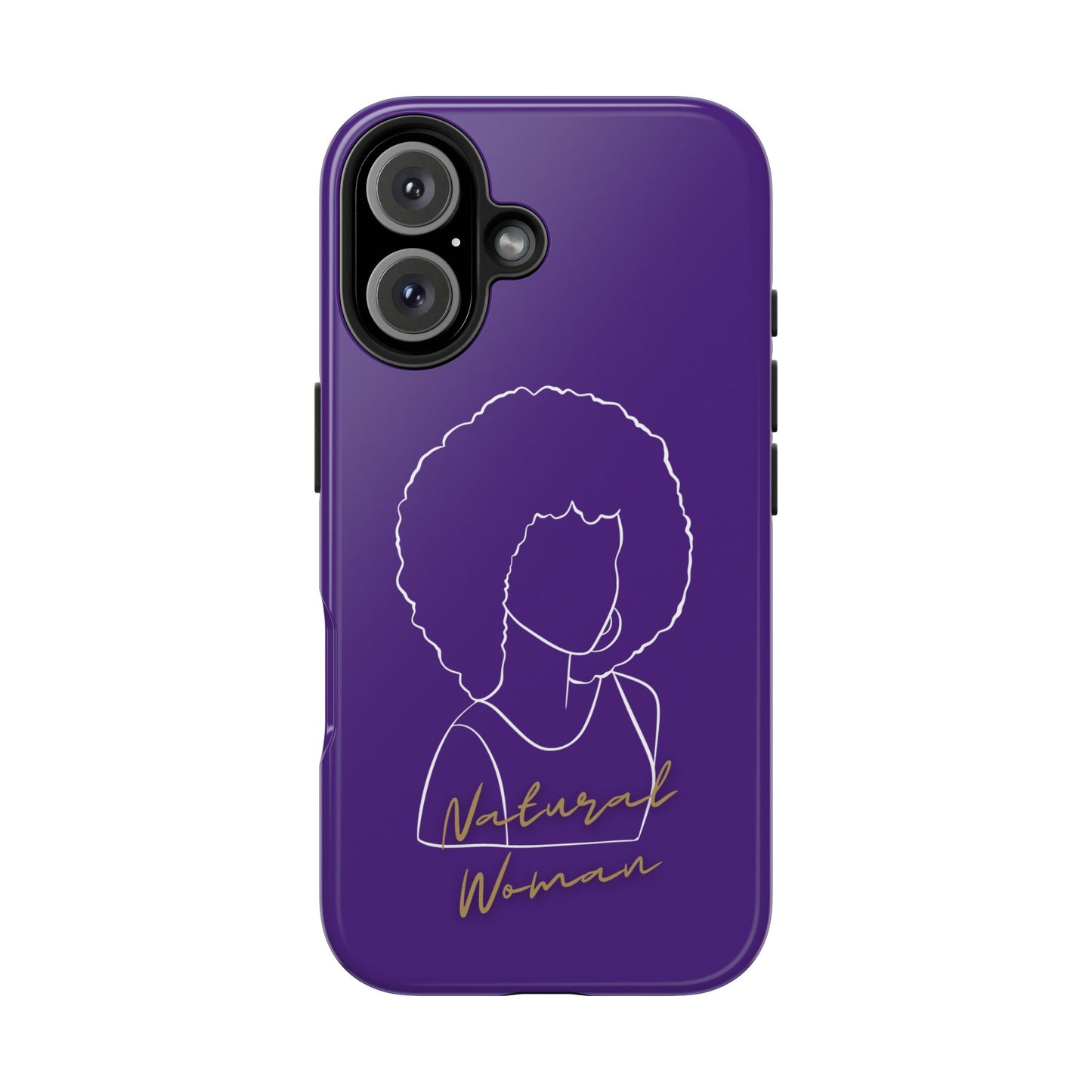 Natural Woman Afro (WL)Tough Phone Cases PURPLE