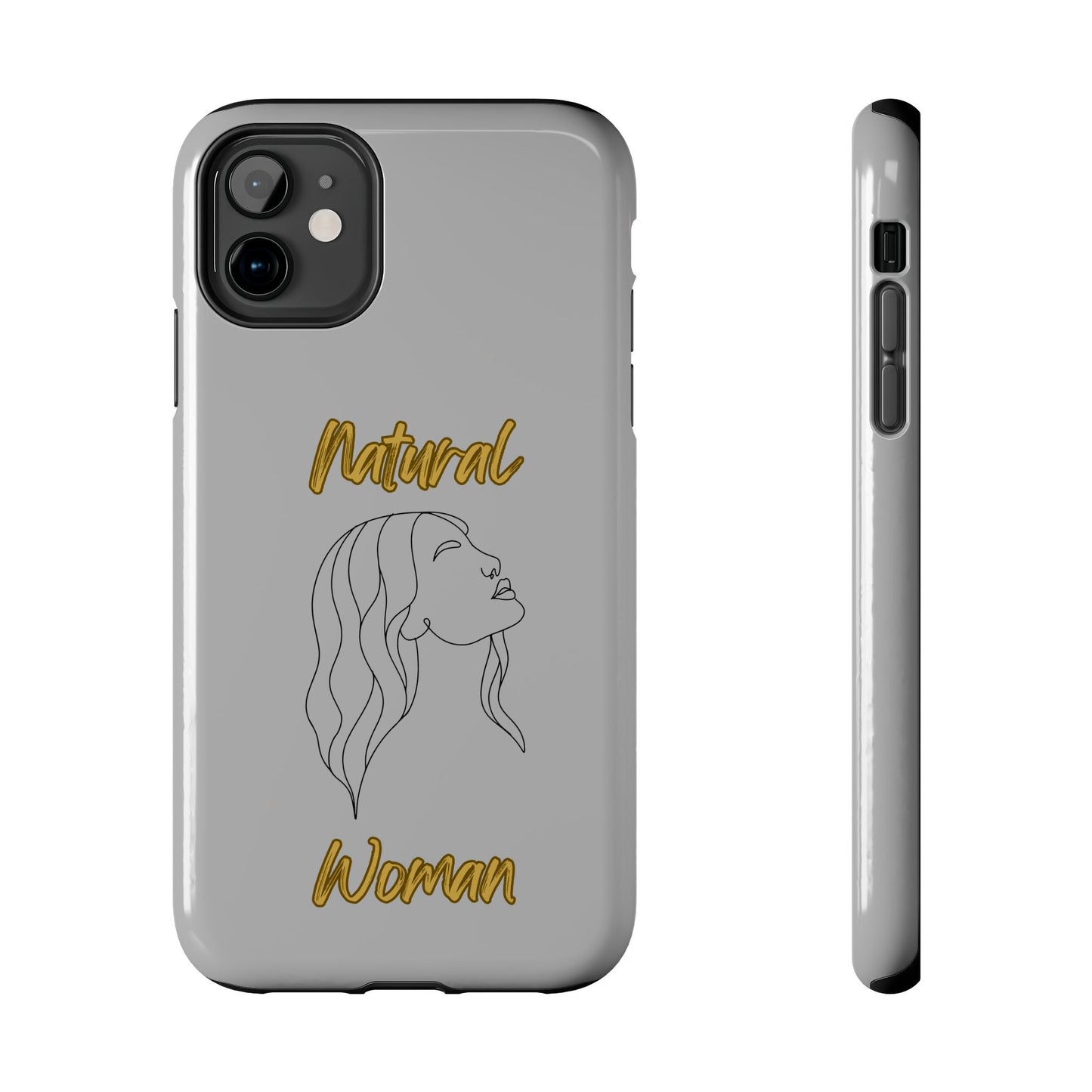 Natural Woman Breeze On Face (BL)Tough Phone Cases LIGHT GREY