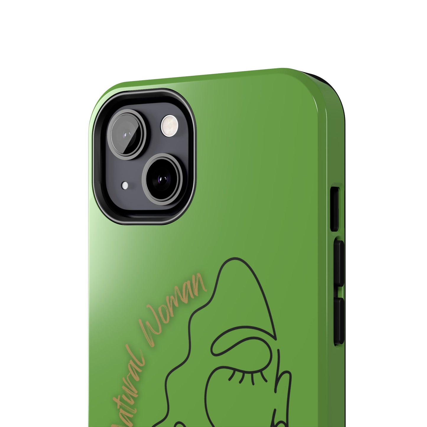 Natural Woman Half Face (BL)Tough Phone Case GREEN