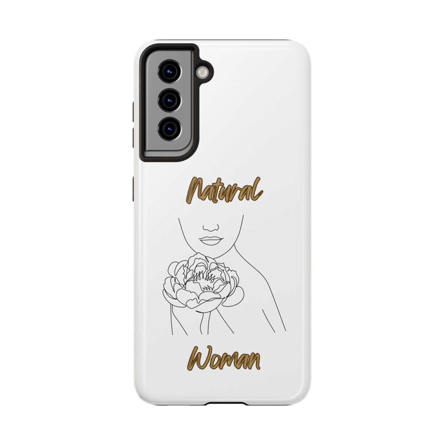 Natural Woman Kissed Flower (BL)Tough Phone Cases WHITE