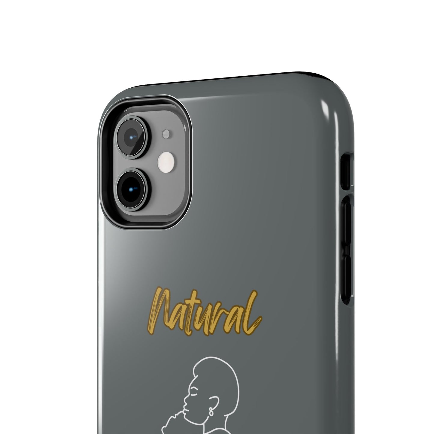 Natural Woman Safe With Momma (WL) Tough Phone Cases DARK GREY
