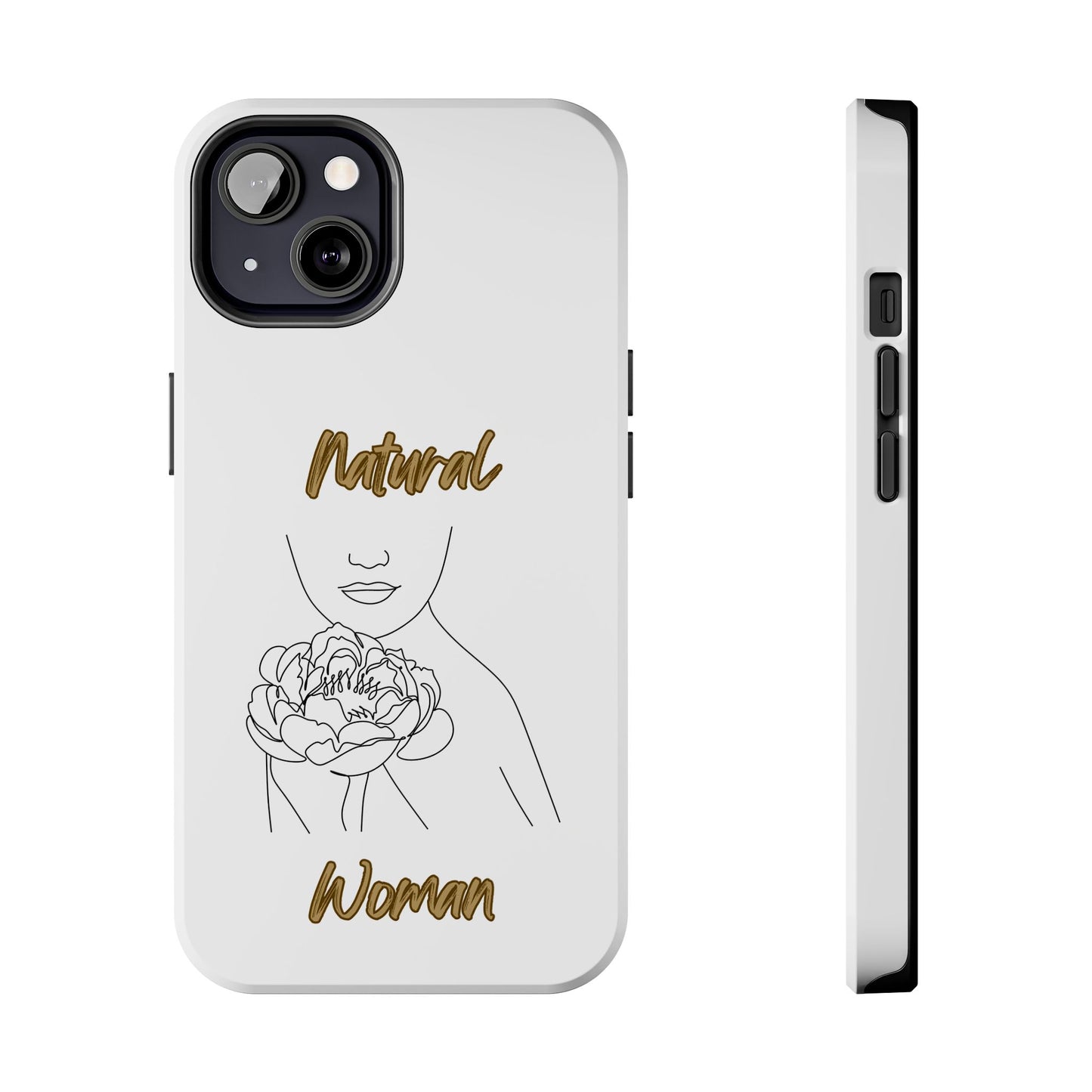 Natural Woman Kissed Flower (BL)Tough Phone Cases WHITE