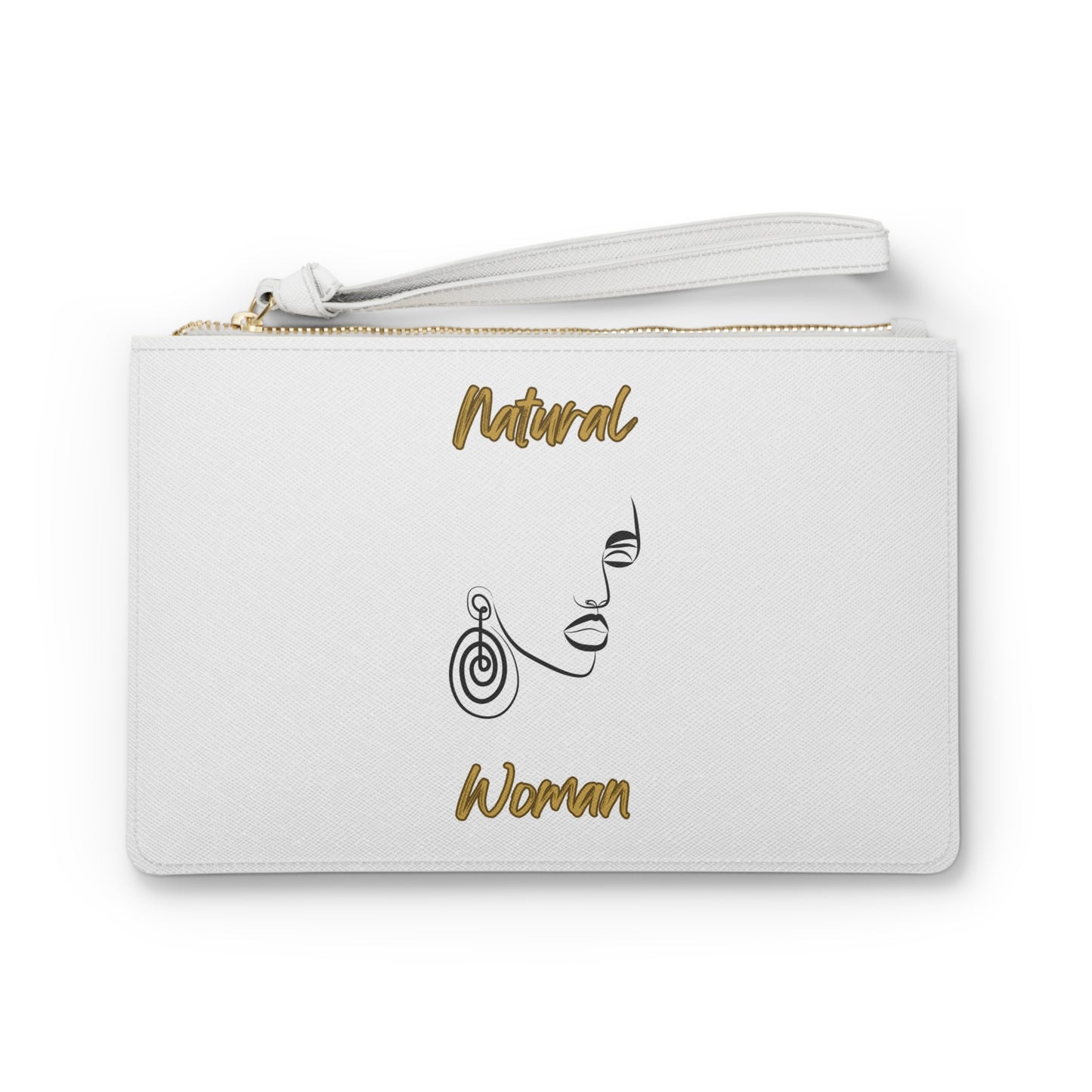 Natural Woman Music In My Soul (BL) Clutch Bag WHITE