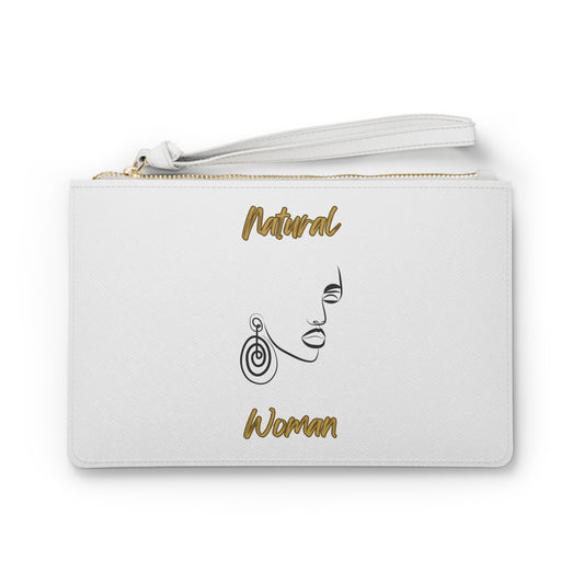 Natural Woman Music In My Soul (BL) Clutch Bag WHITE