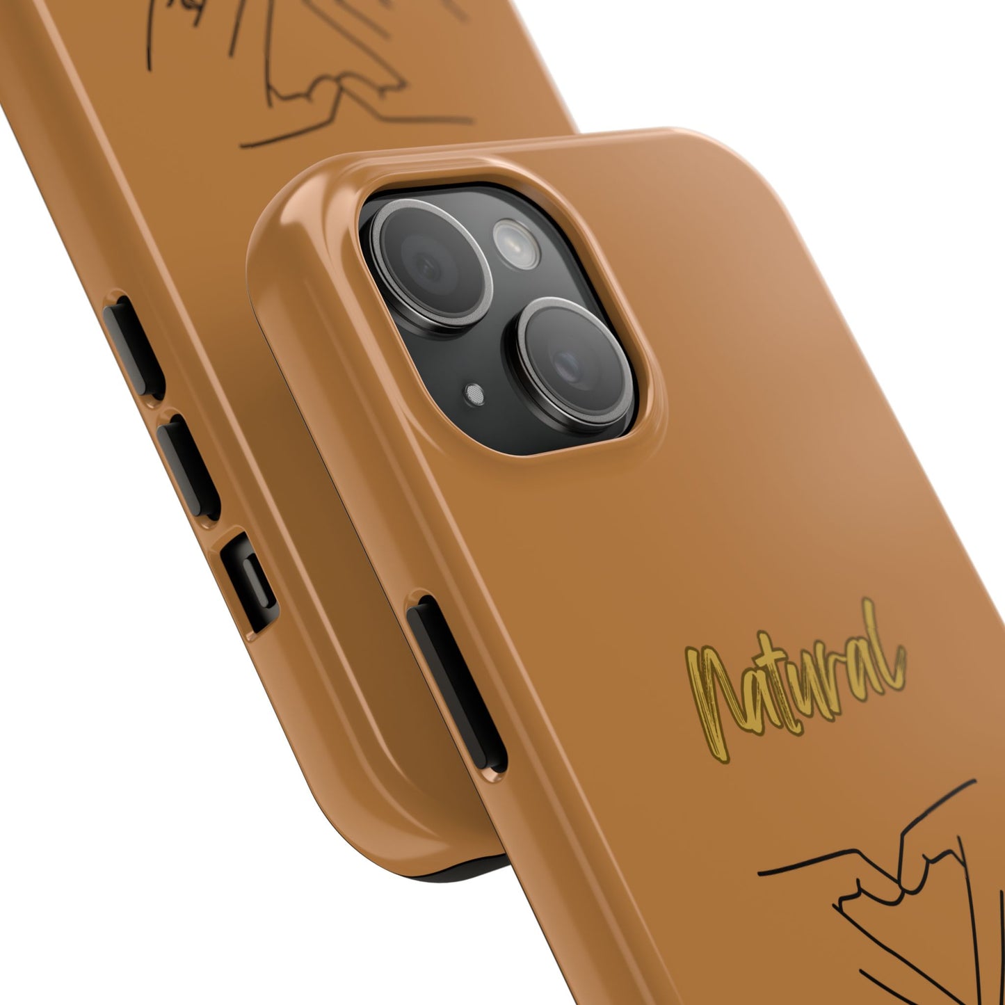 Natural Woman I Love You (BL)Tough Phone Cases LIGHT BROWN