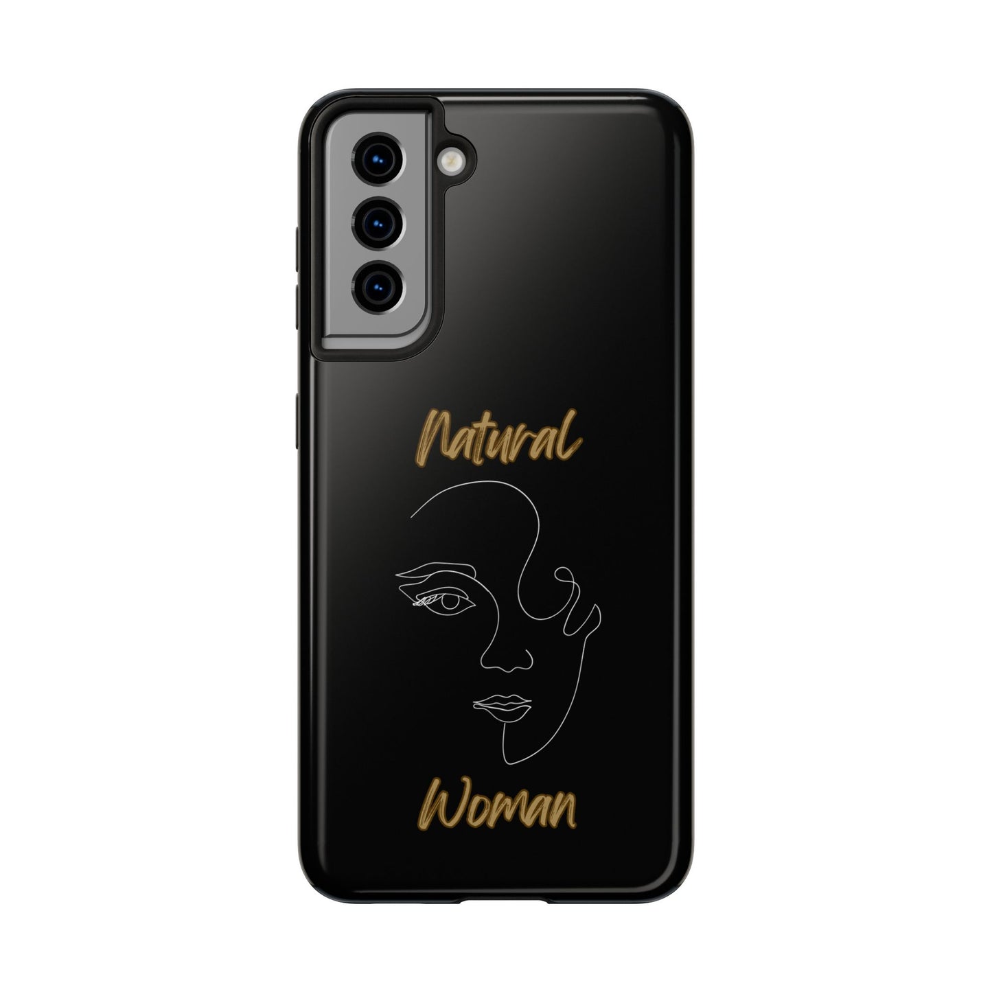 Natural Woman Looking (WL) Tough Phone Cases BLACK