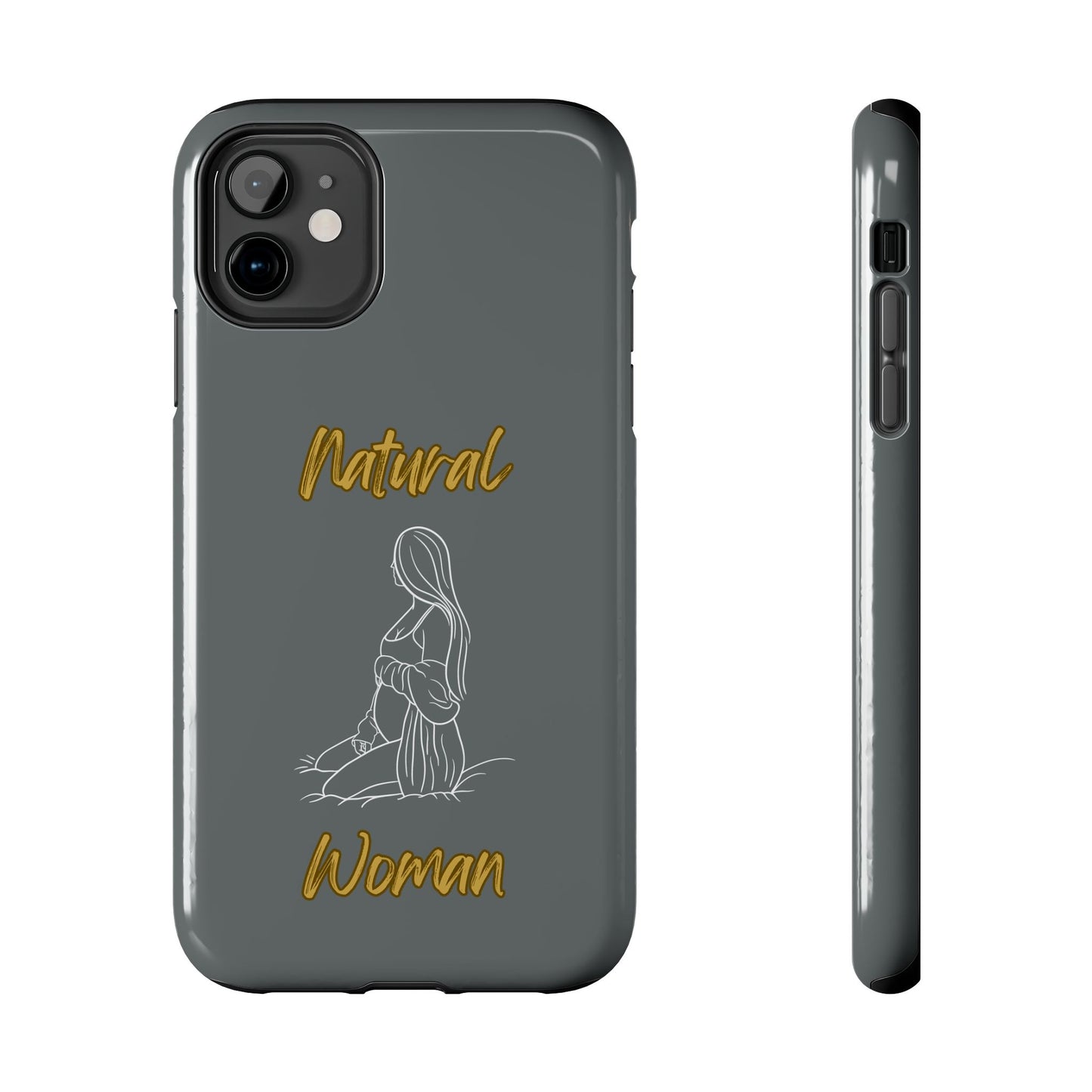Natural Woman Expecting (WL)Tough Phone Cases DARK GREY