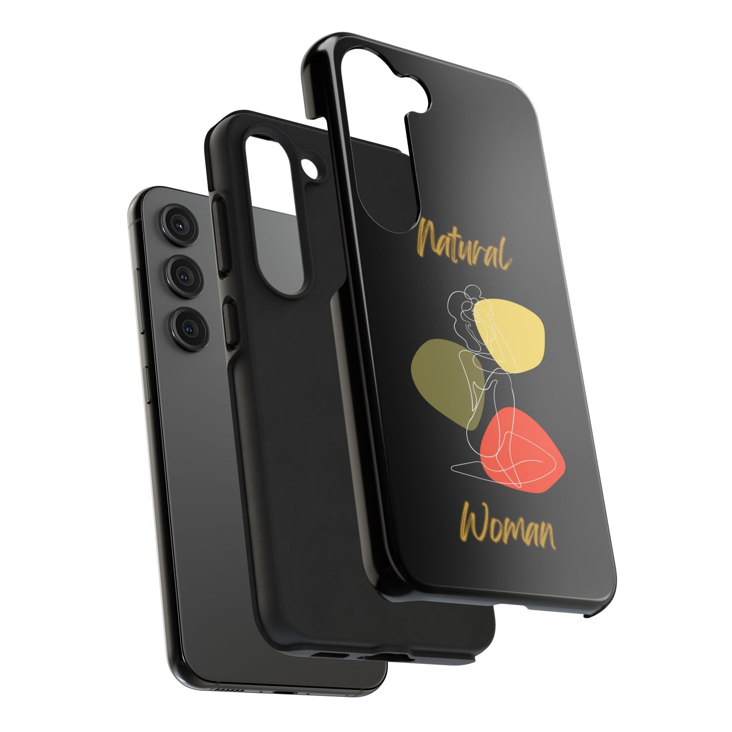 Natural Woman Colorful Pose (WL)Tough Phone Cases BLACK