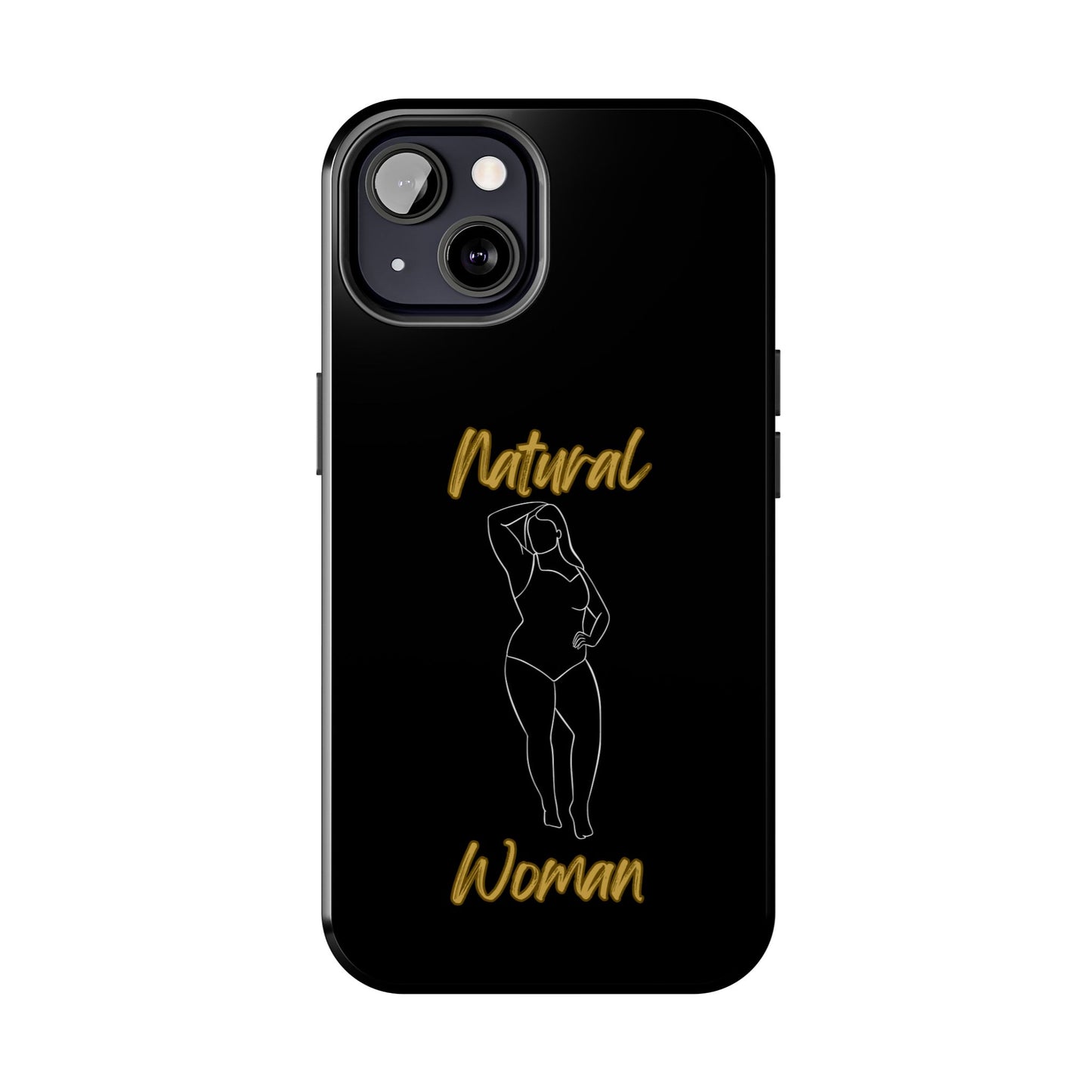 Natural Woman Looking Good (WL)Tough Phone Cases BLACK
