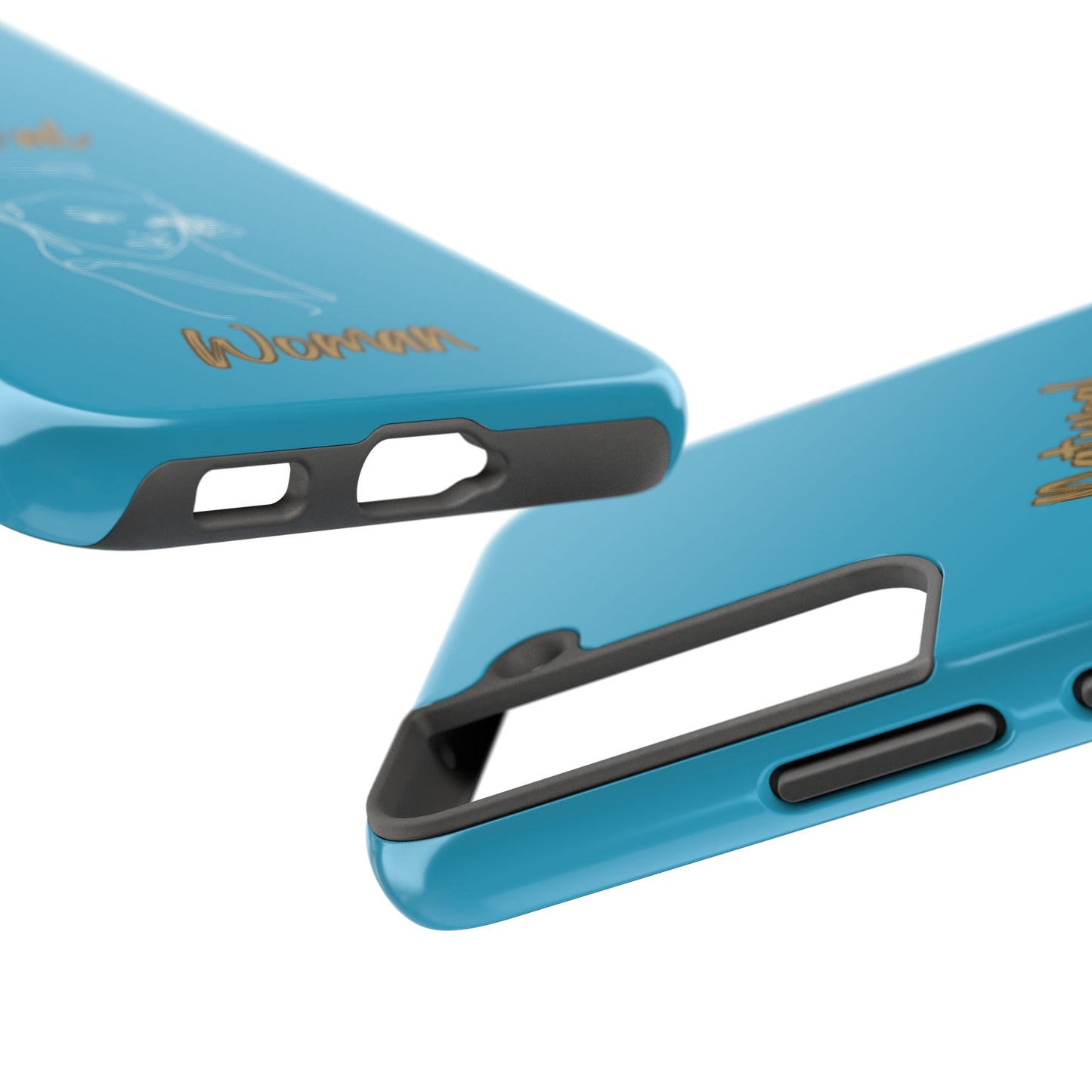 Natural Woman Sassy Bun (WL) Tough Phone Cases TURQUOISE