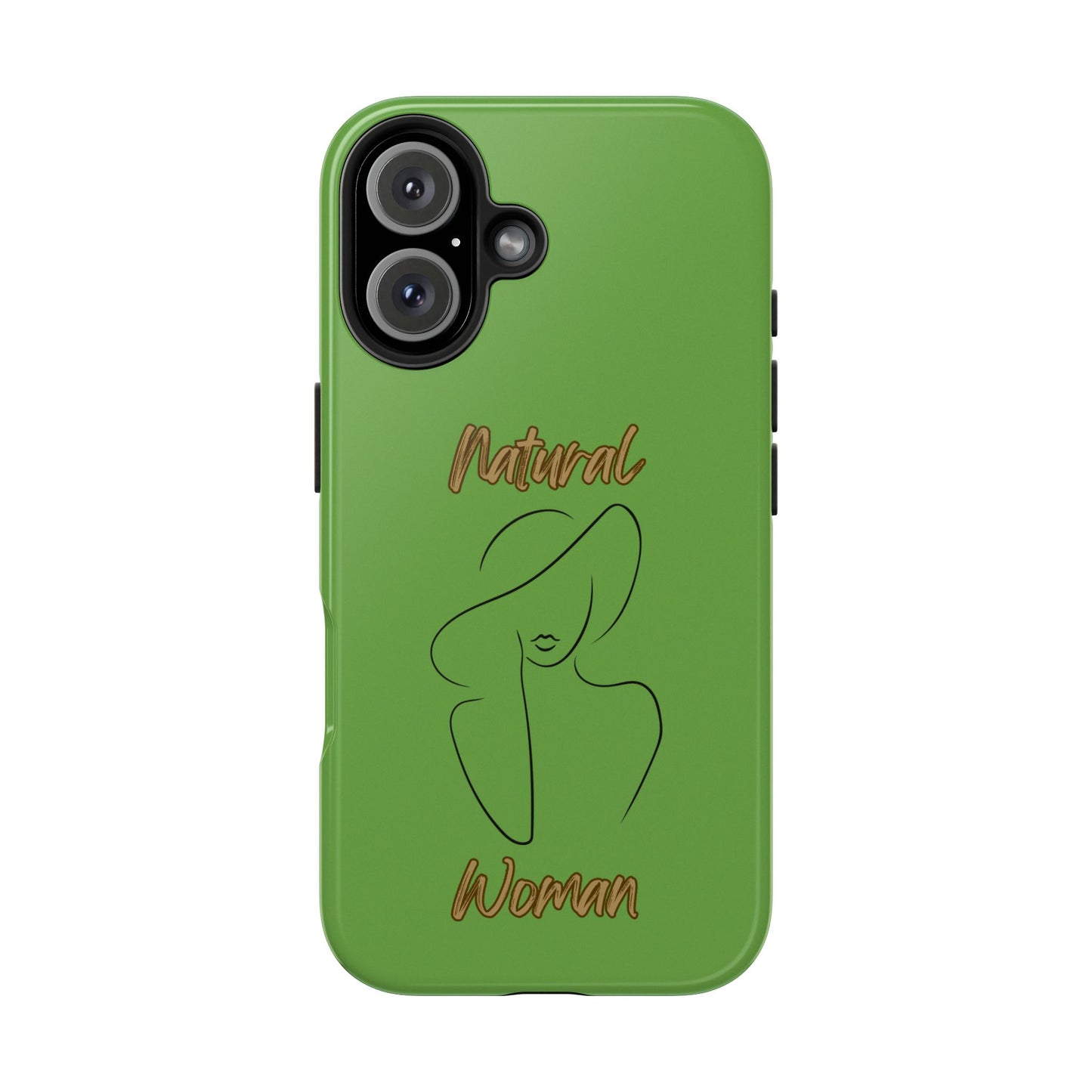 Natural Woman Sun Hat (BL) Tough Phone Cases GREEN