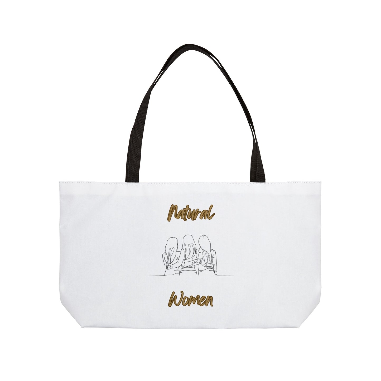 Natural Woman Loving Friends (BL) Weekender Tote Bag WHITE