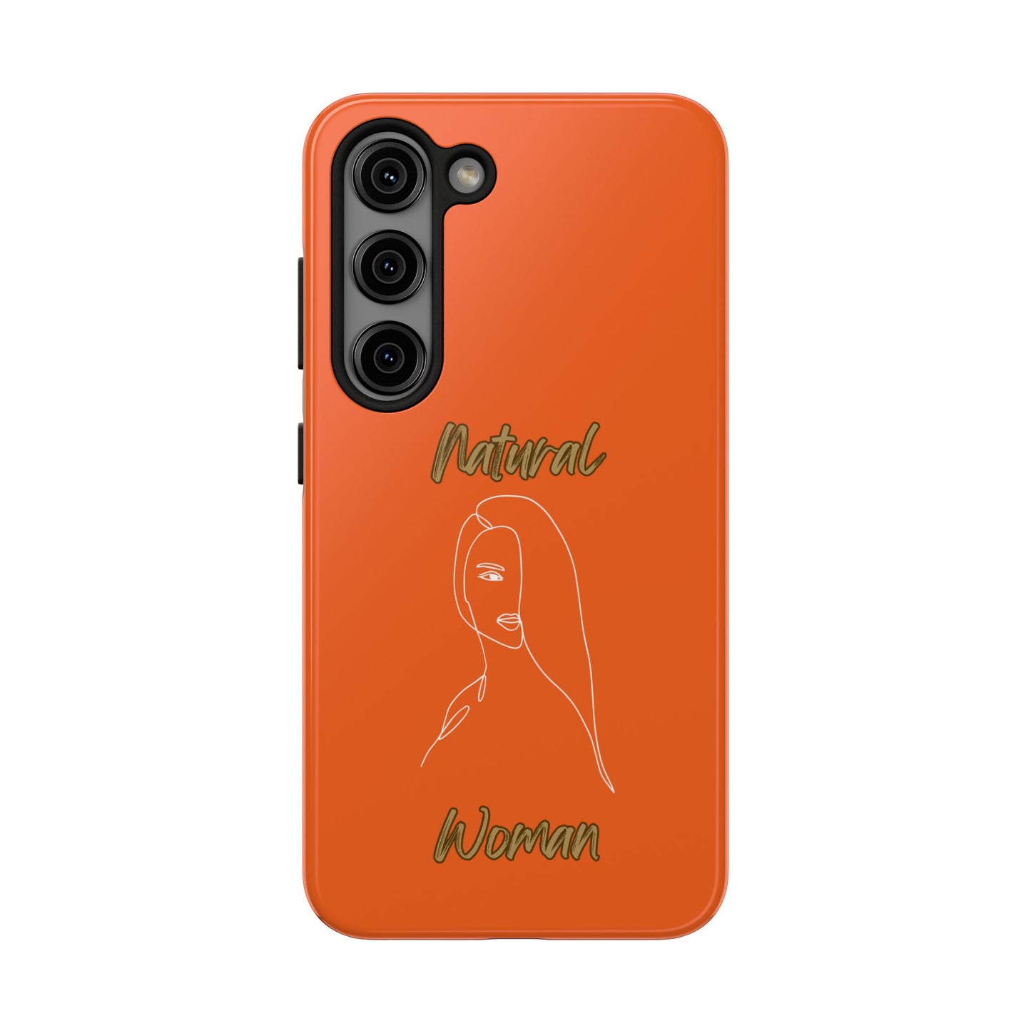 Natural Woman Covered Eye (WL)Tough Phone Cases ORANGE