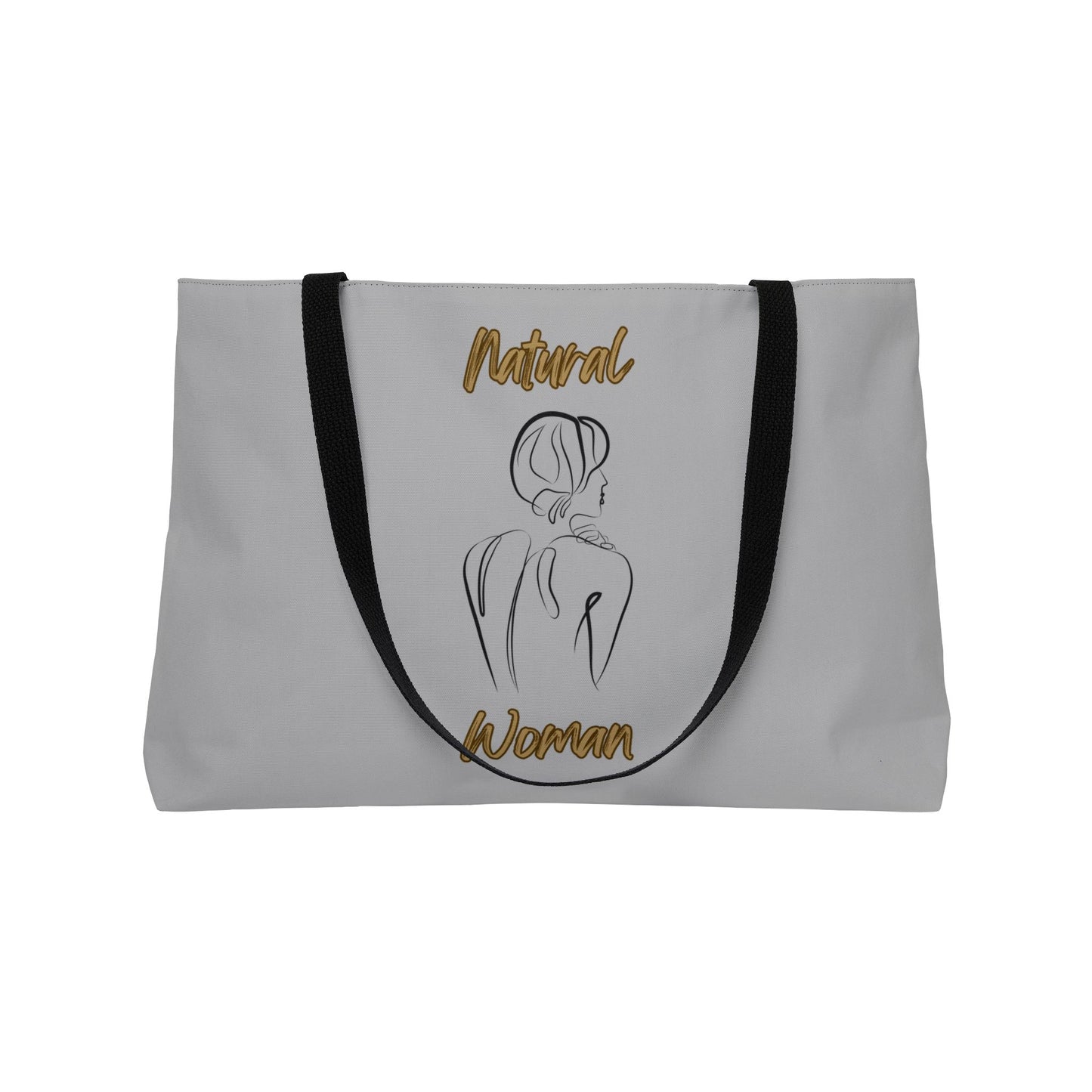 Natural Woman Back (BL) Weekender Tote Bag LIGHT GREY