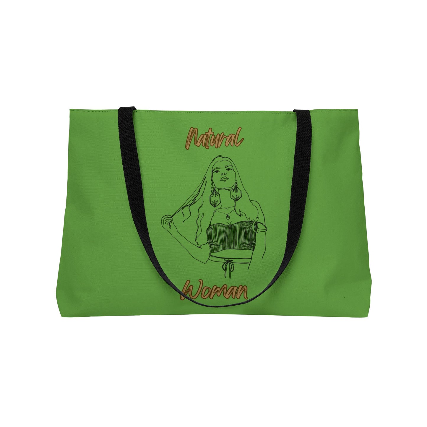 Natural Woman Thinking (BL) Weekender Tote Bag GREEN