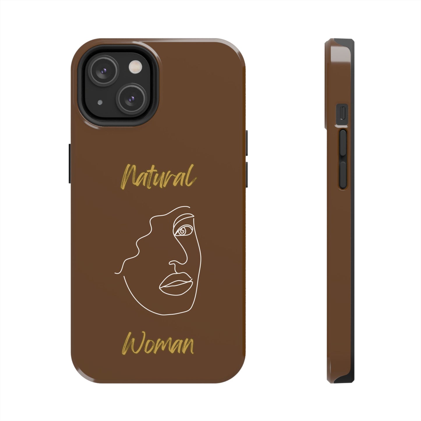 Natural Woman Peekaboo (WL)Tough Phone Cases BROWN