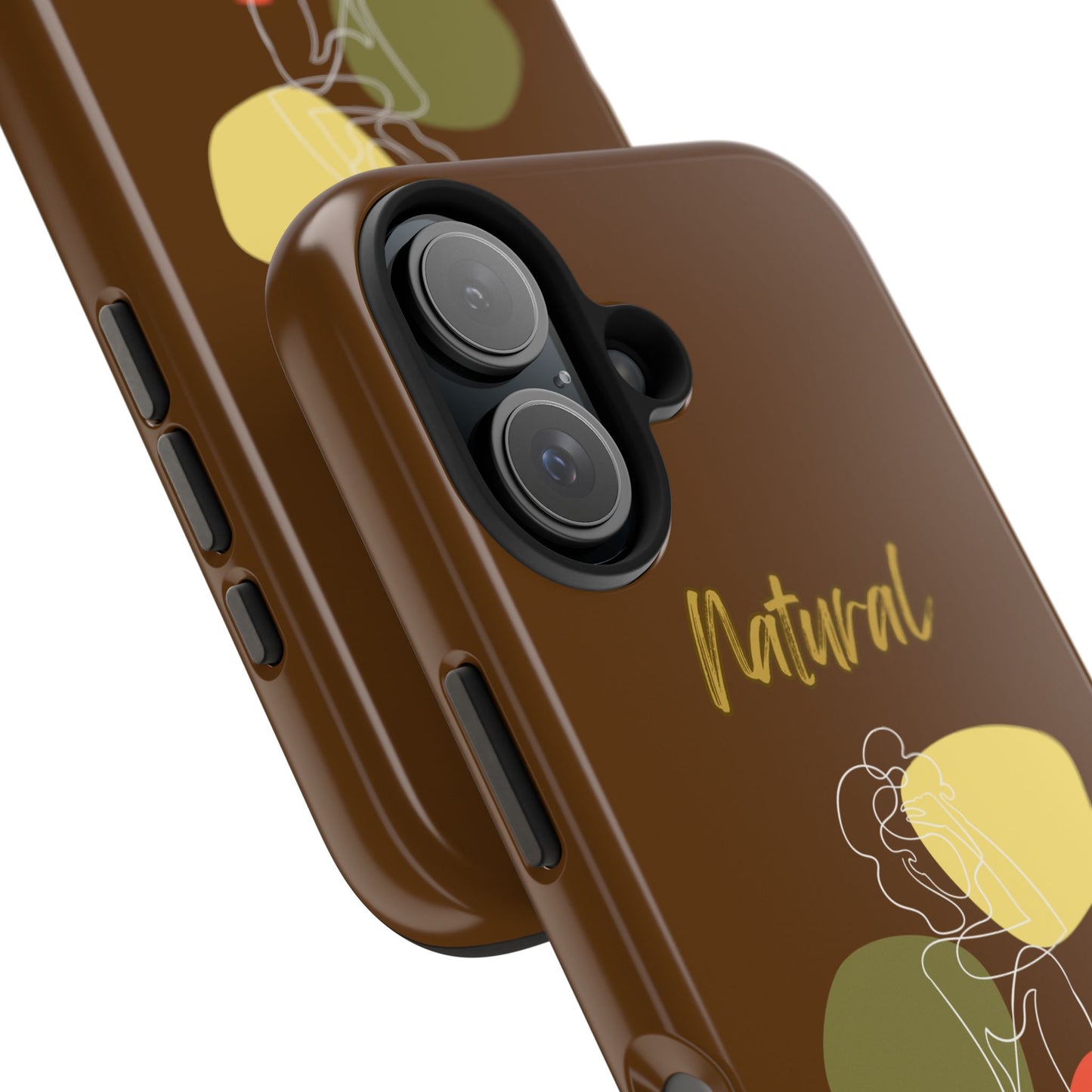 Natural Woman Colorful Pose (WL)Tough Phone Cases BROWN