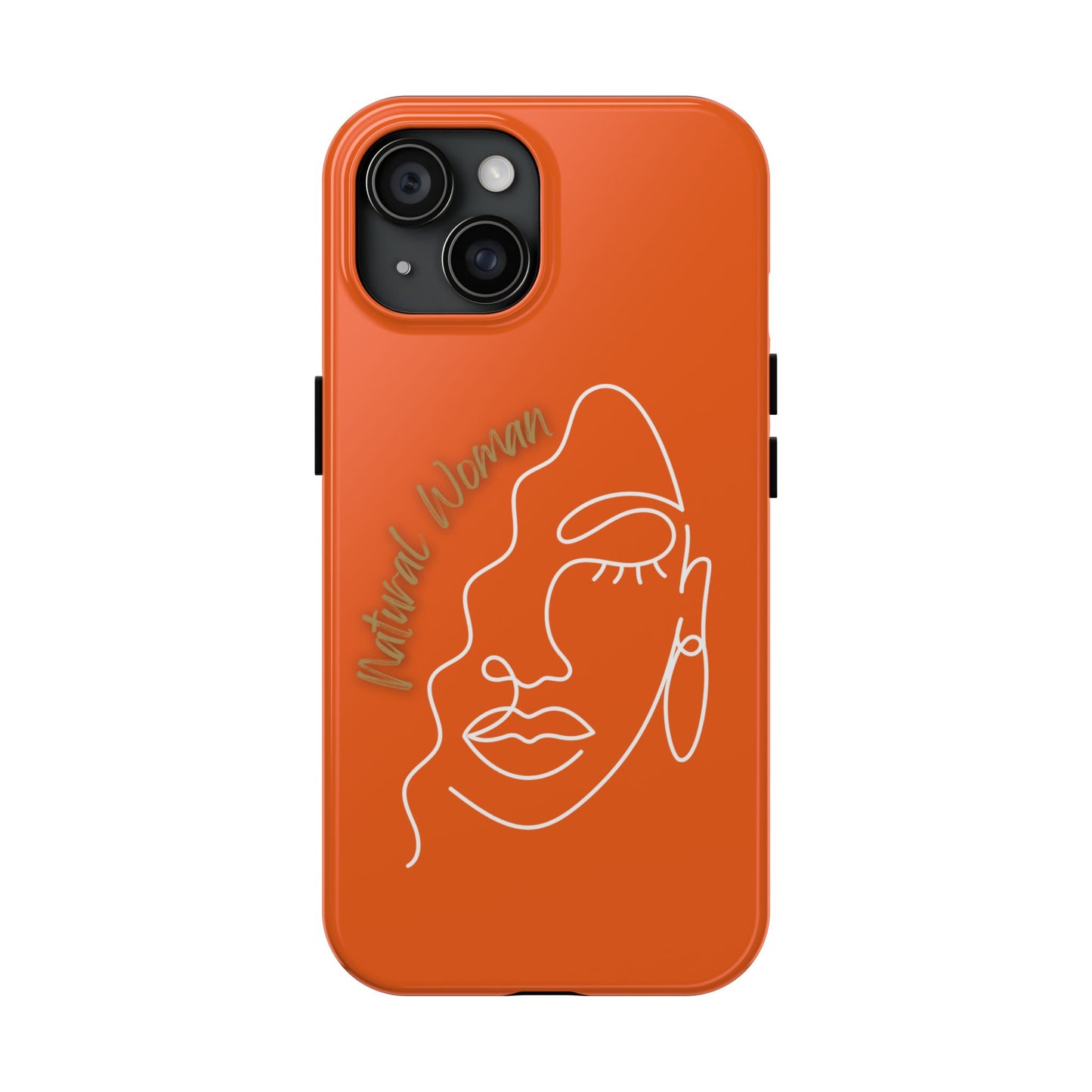 Natural Woman Half Face (WL)Tough Phone Case ORANGE