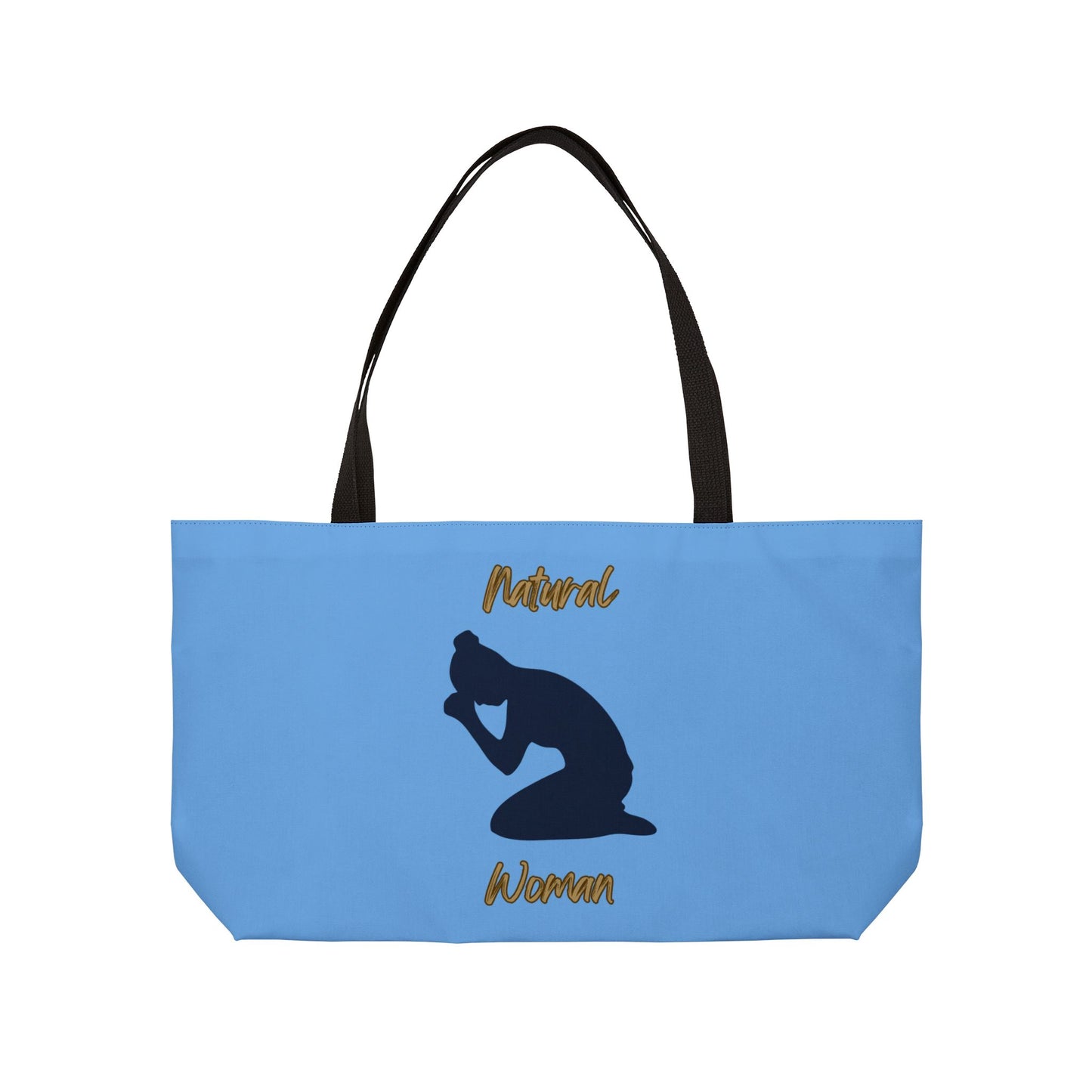 Natural Woman Pray (BL) Weekender Tote Bag LIGHT BLUE
