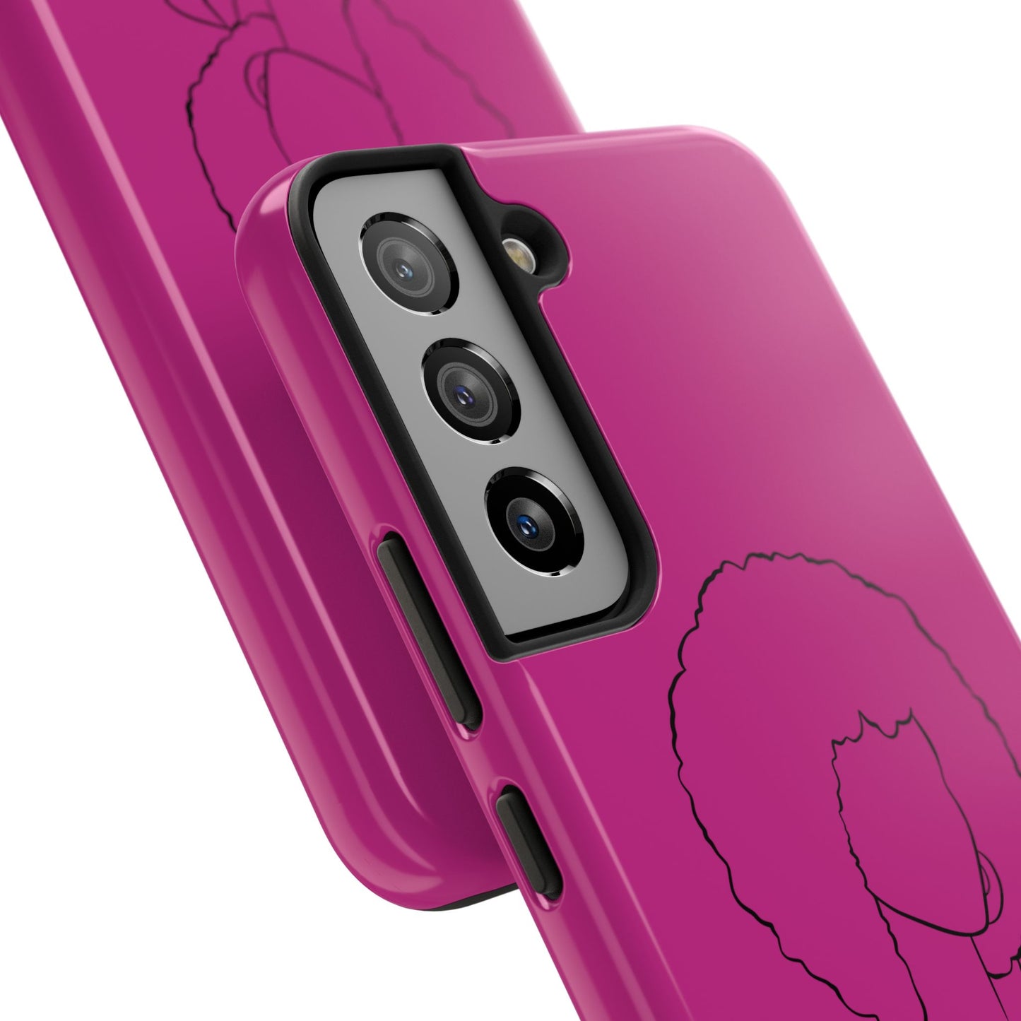 Natural Woman Afro (BL)Tough Phone Cases PINK