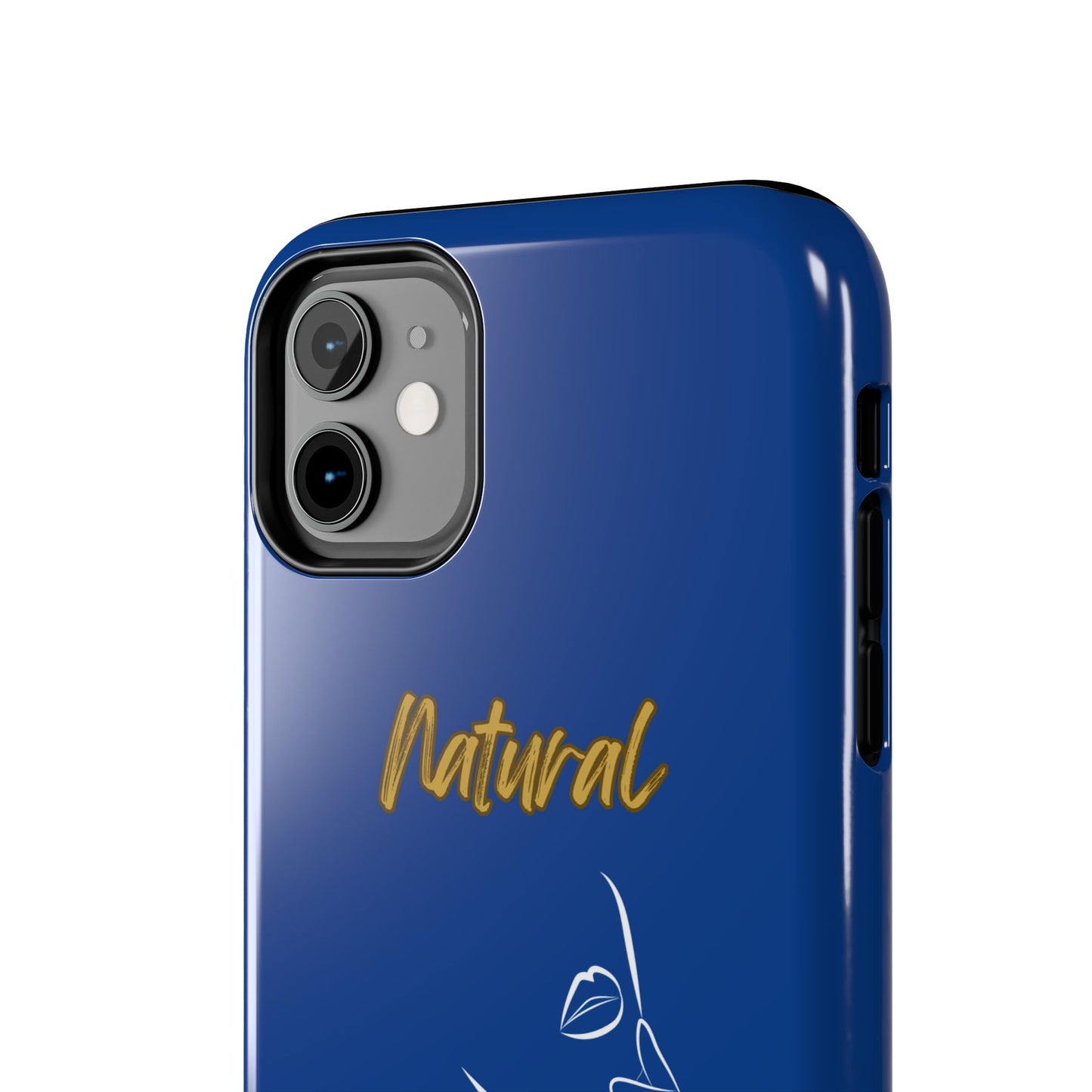 Natural Woman Chin Up (WL)Tough Phone Cases DARK BLUE