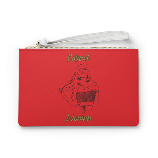 Natural Woman Thinking (BL) Clutch Bag RED