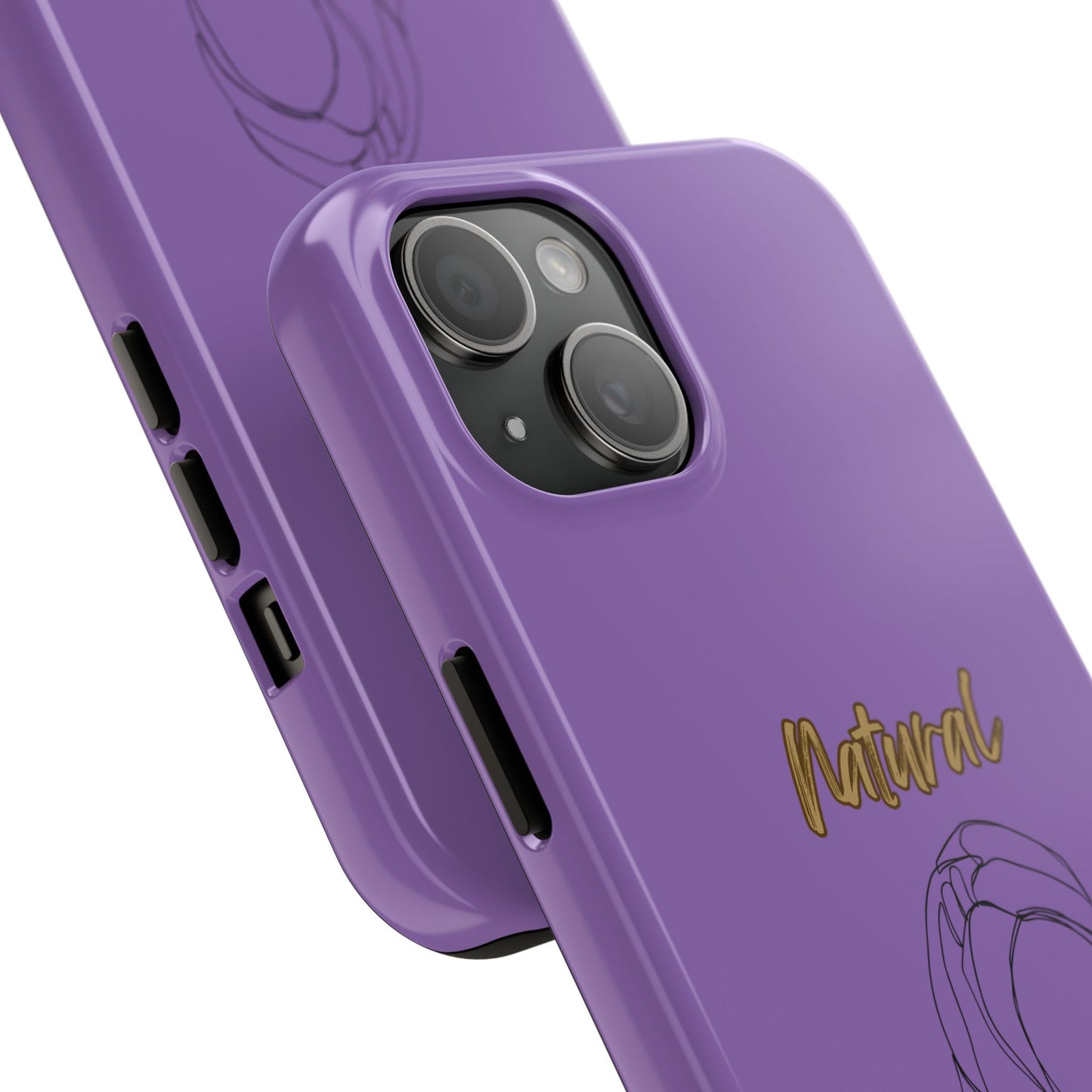 Natural Woman Towel Wrapped (BL)Tough Phone Cases LIGHT PURPLE