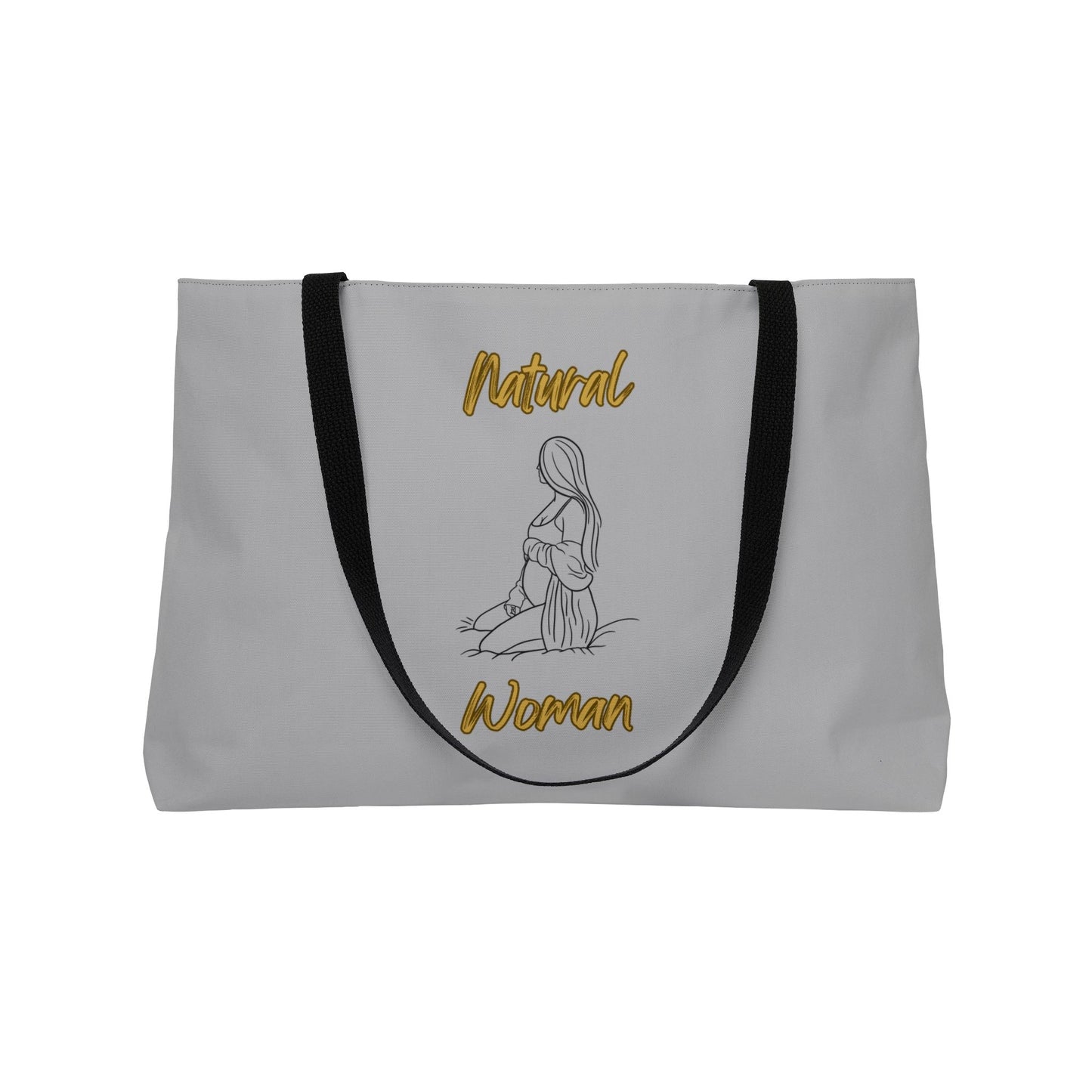 Natural Woman Expecting (BL) Weekender Tote Bag LIGHT GREY
