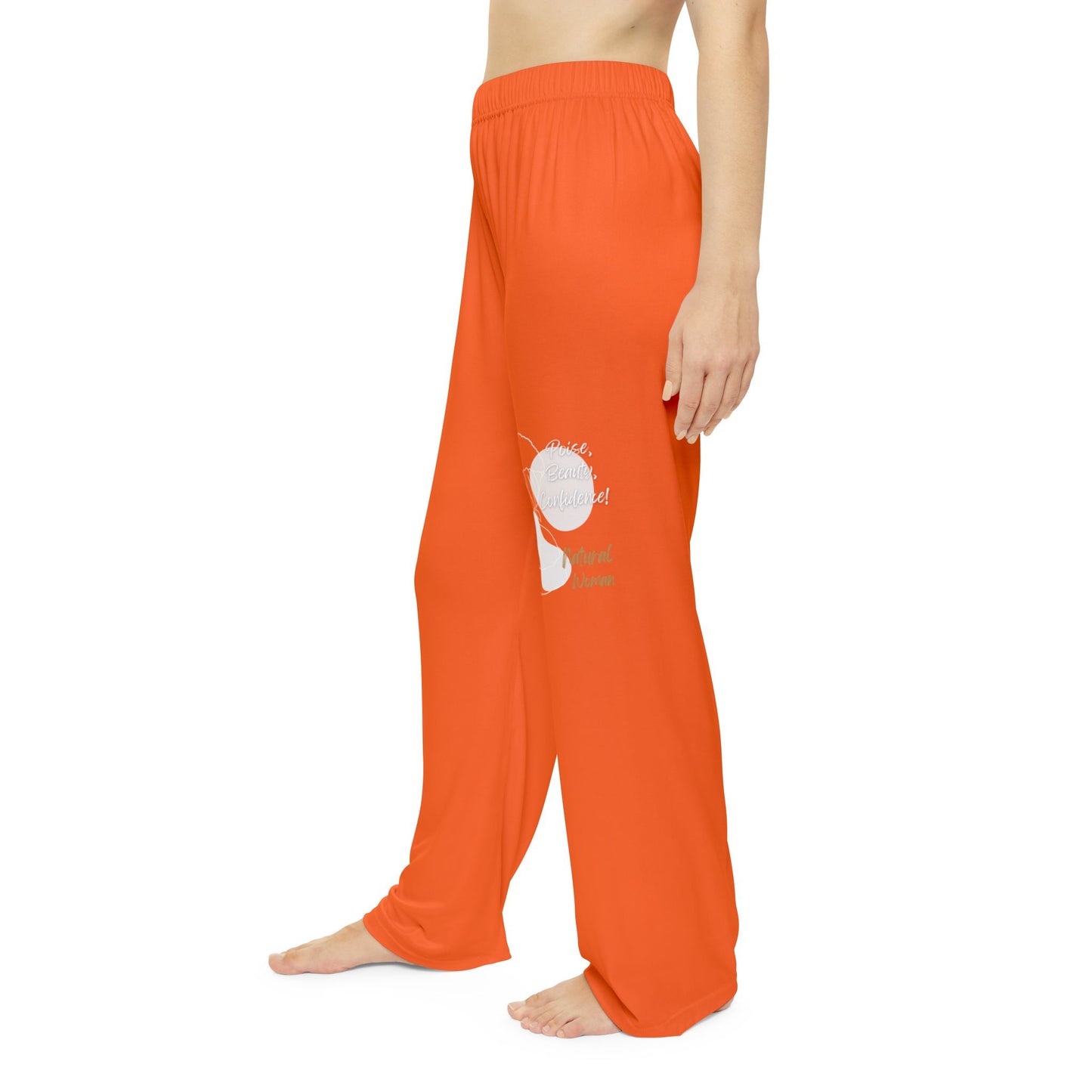 Natural Woman Puff (BL) Women's Pajama Pants ORANGE