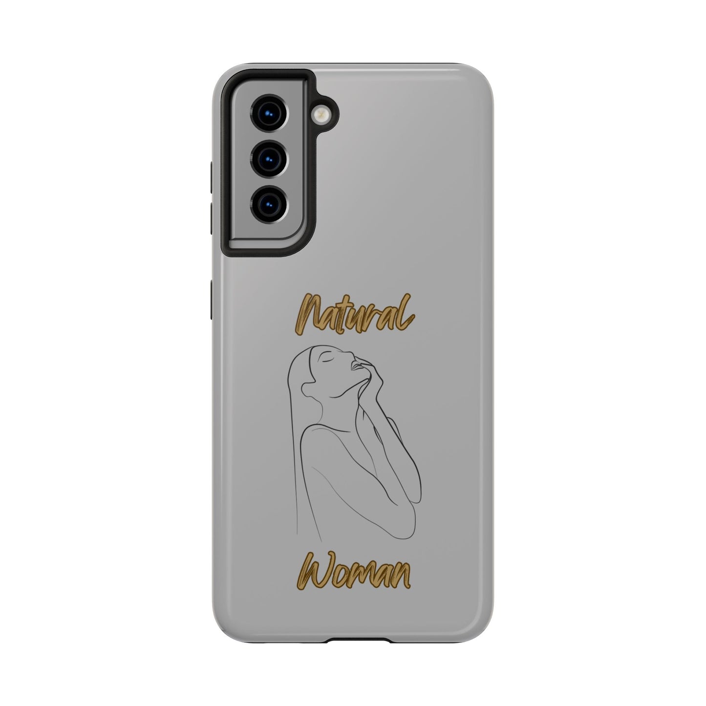 Natural Woman Thank You (BL) Tough Phone Cases LIGHT GREY