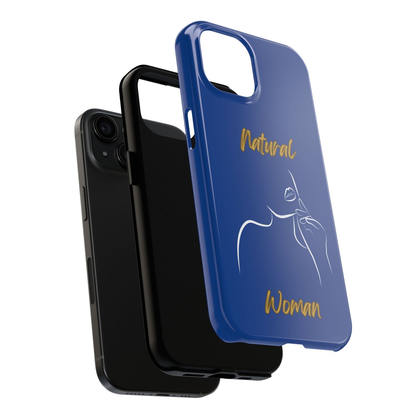 Natural Woman Chin Up (WL)Tough Phone Cases DARK BLUE