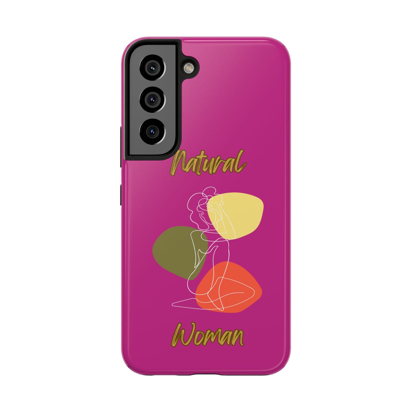Natural Woman Colorful Pose (WL)Tough Phone Cases PINK