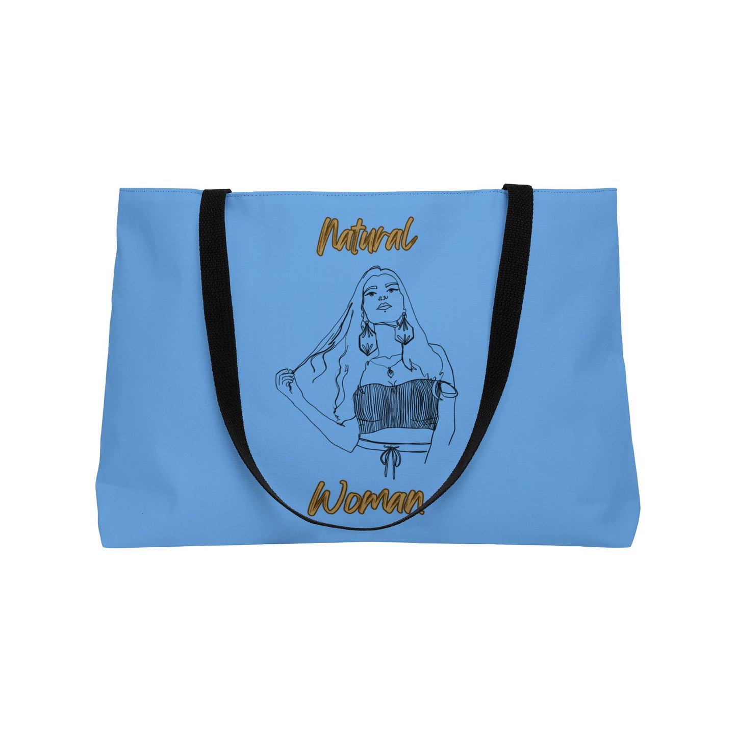 Natural Woman Thinking (BL) Weekender Tote Bag LIGHT BLUE