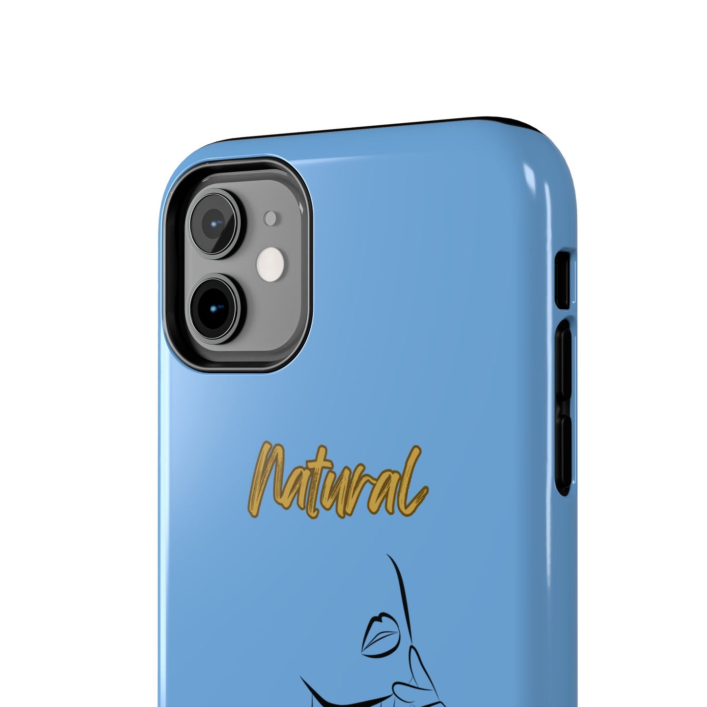 Natural Woman Chin Up (BL)Tough Phone Cases LIGHT BLUE
