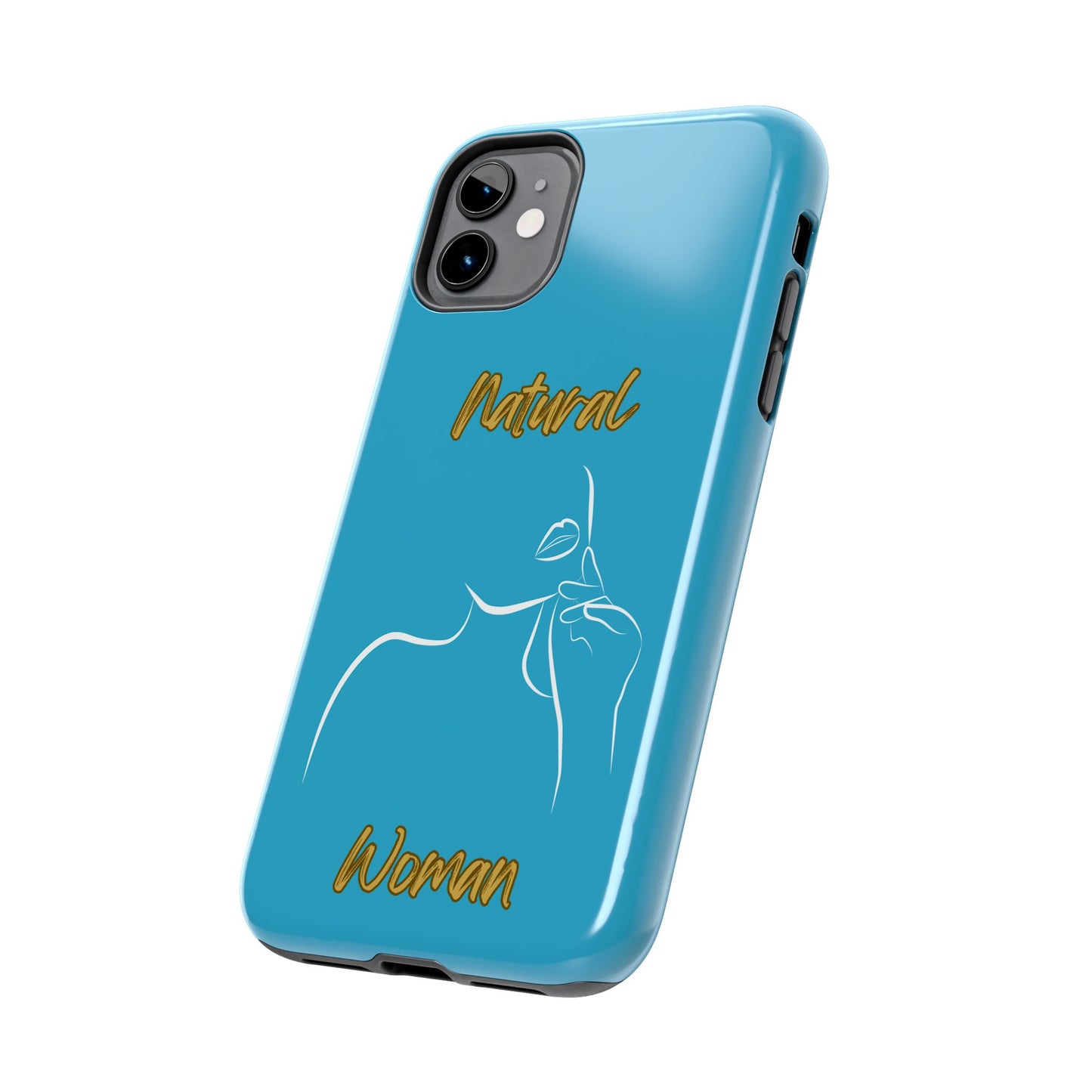 Natural Woman Chin Up (WL)Tough Phone Cases TURQUOISE