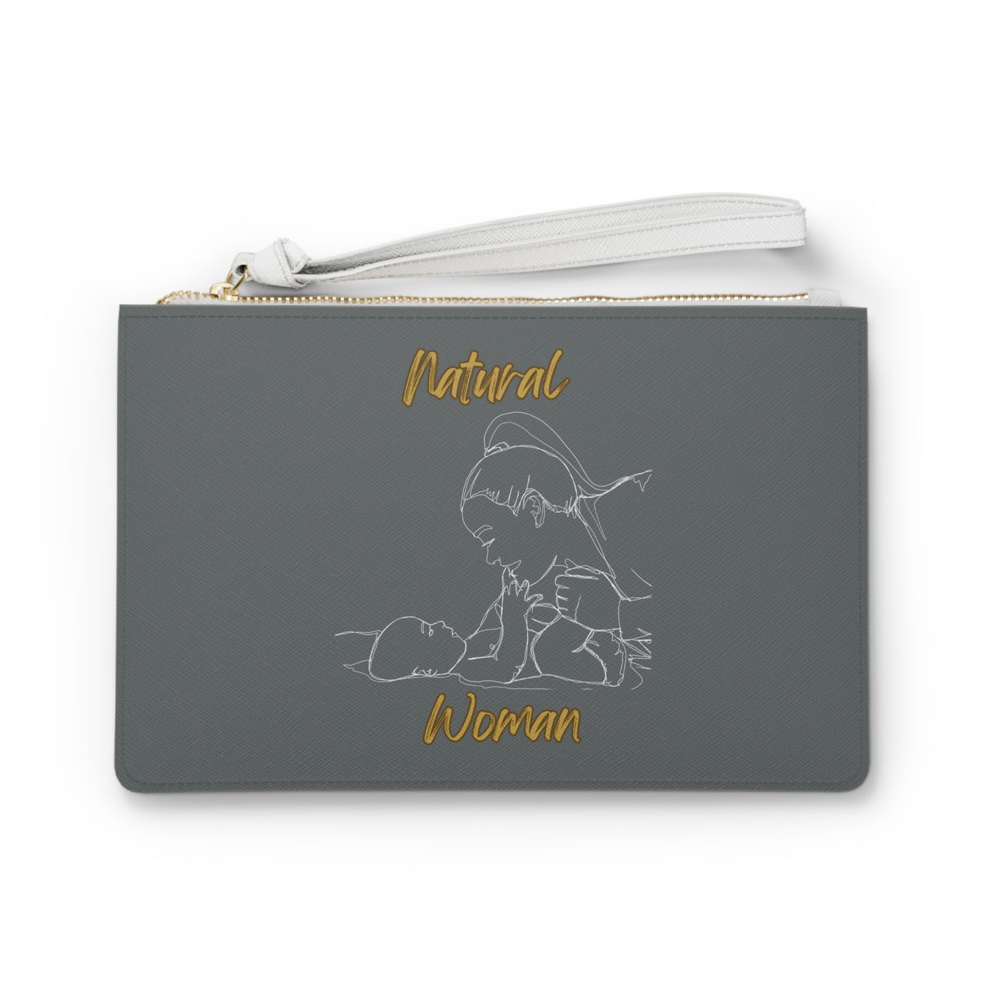 Natural Woman New Life (WL) Clutch Bag DARK GREY