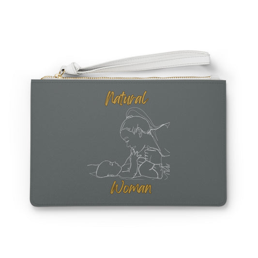 Natural Woman New Life (WL) Clutch Bag DARK GREY